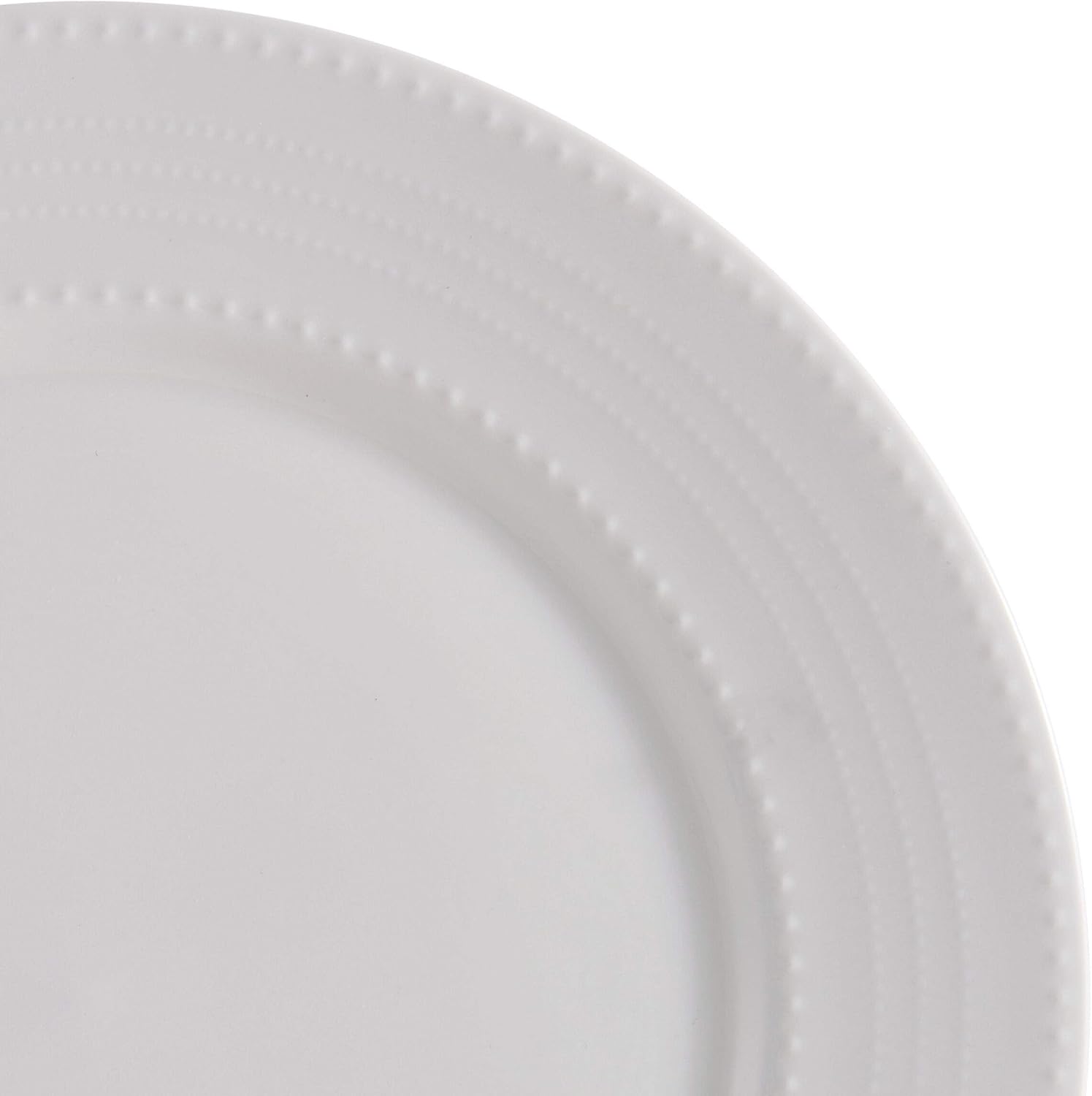 Alternative view of Mikasa Annabelle Bone China 40-Piece Dinnerware Set, Service for 8, Lightweight and Chip-Resistant White Porcelain with Elegant Design
