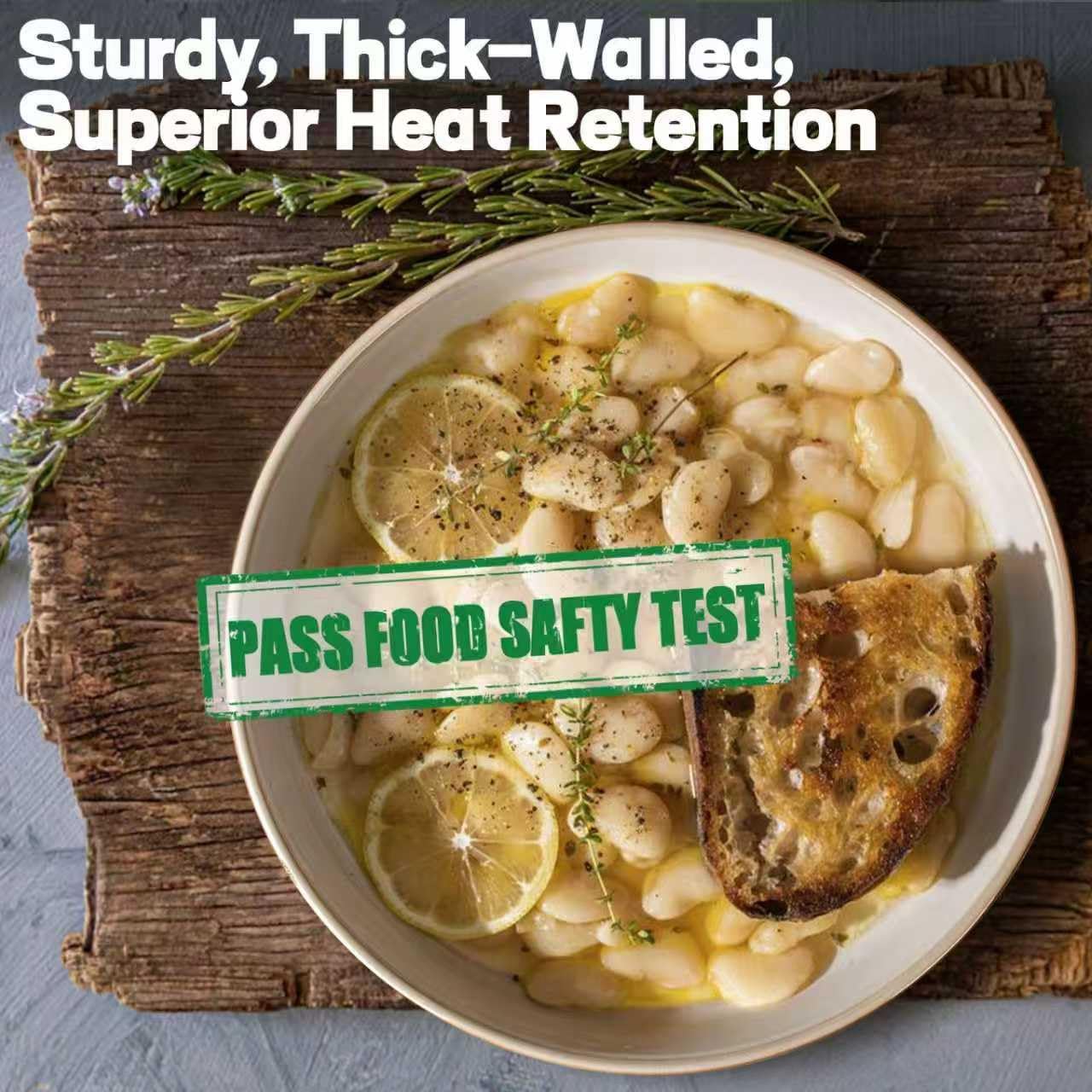 Alternative view of Artena Pasta Bowls, 50oz Large Salad Serving Bowls, 9.75'' Plates Bowl Set of 4, Big White Ceramic Soup Bowl for Kitchen, Embossment Shallow Dinner Bowl, Microwave Dishwasher Safe, Damask Floral