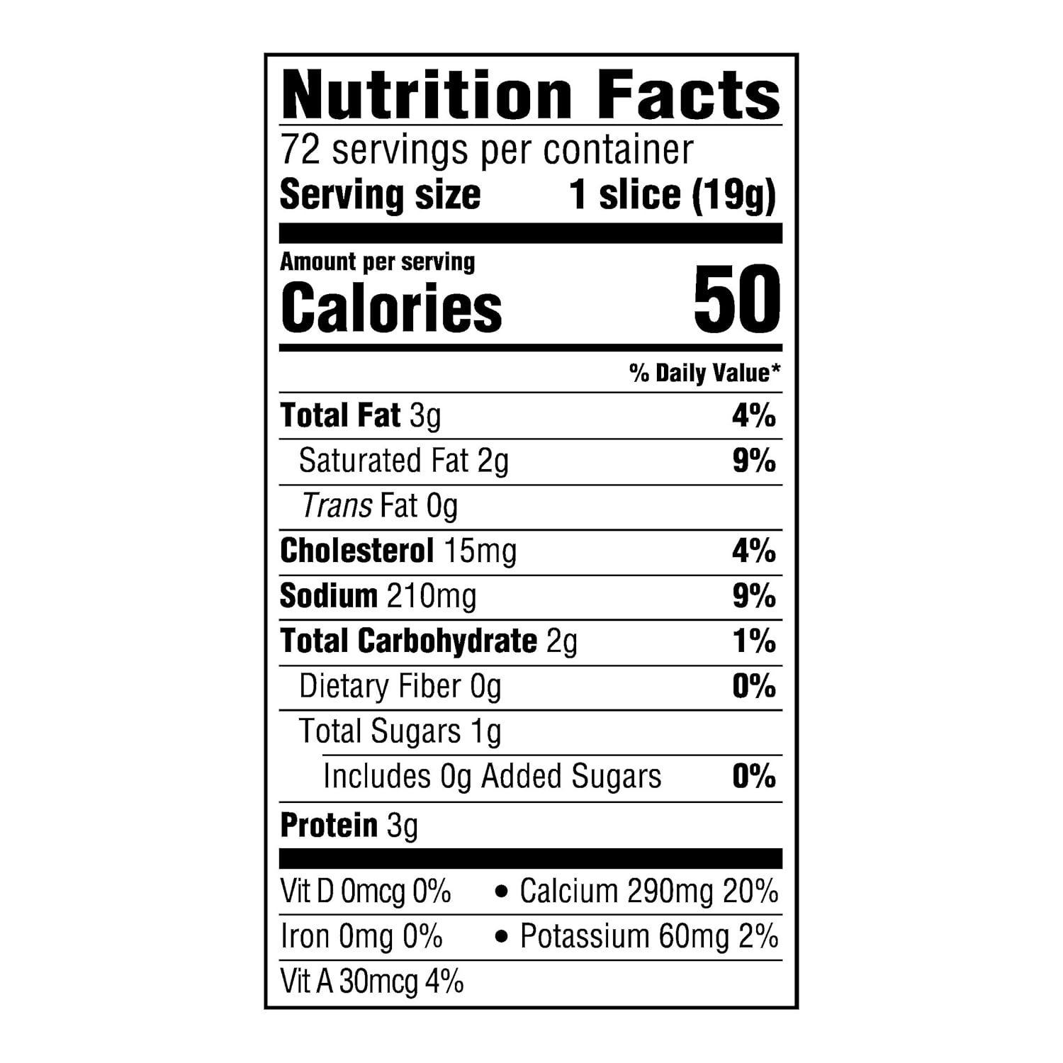 Kraft Singles American Slices, 72 ct Box