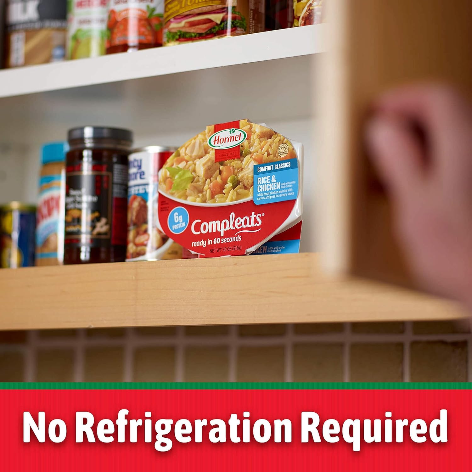 HORMEL COMPLEATS Rice & Chicken Microwave Tray, 7.5 Ounces (Pack of 7) - Image 3