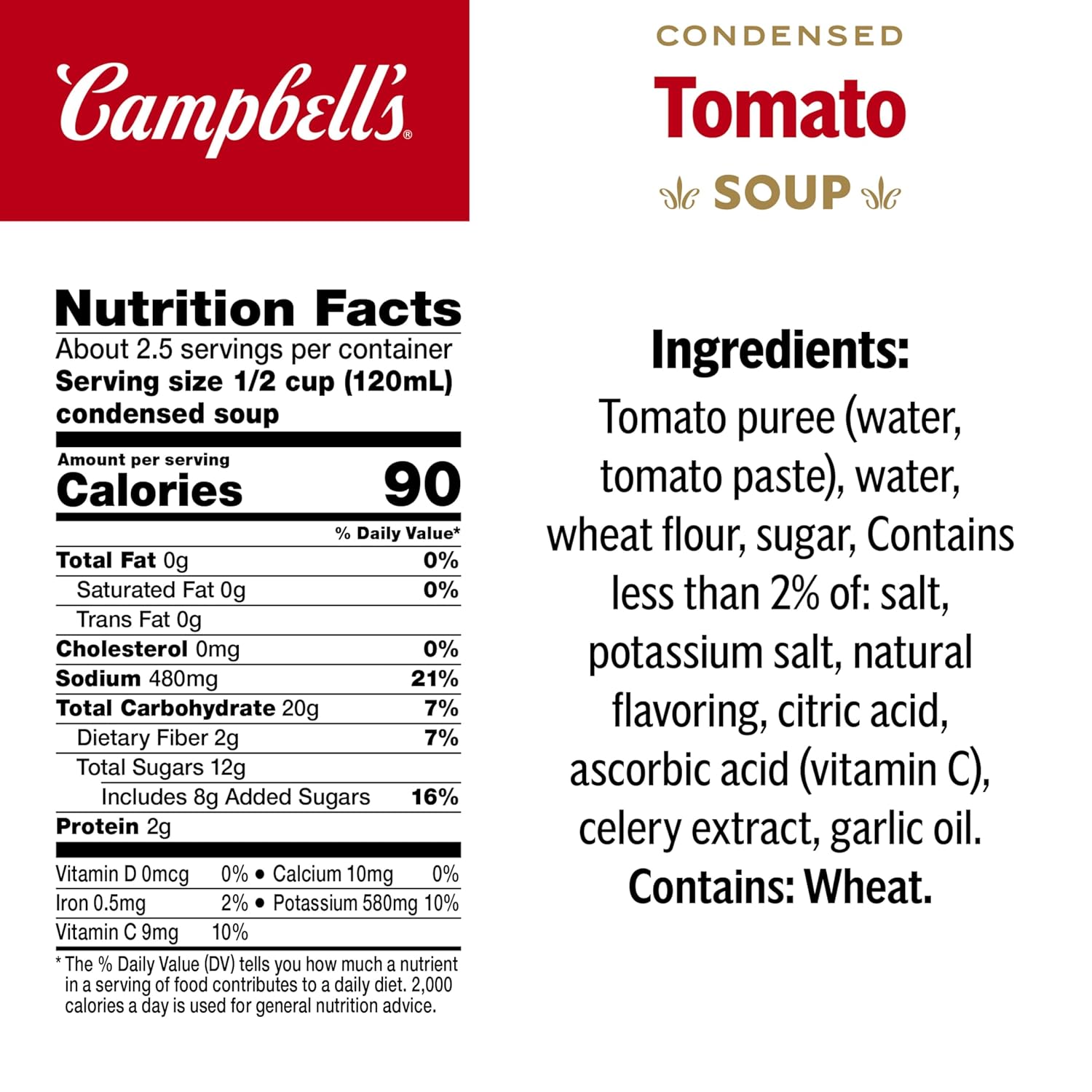Campbell's Condensed Tomato Soup, 10.75 oz Can