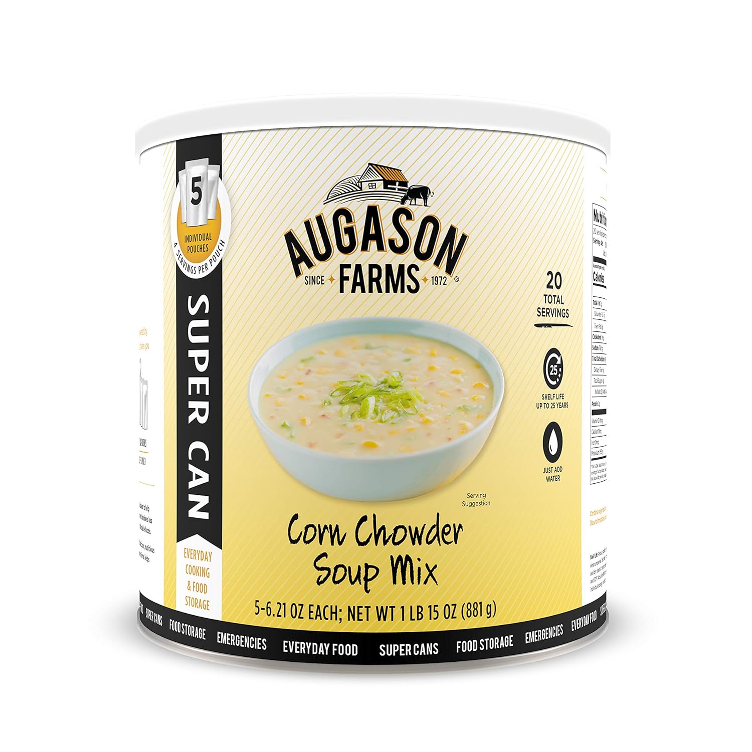 Augason Farms Creamy Potato Soup Mix Can, Emergency Food Supply, Everyday Meals, 36 Servings - Image 8