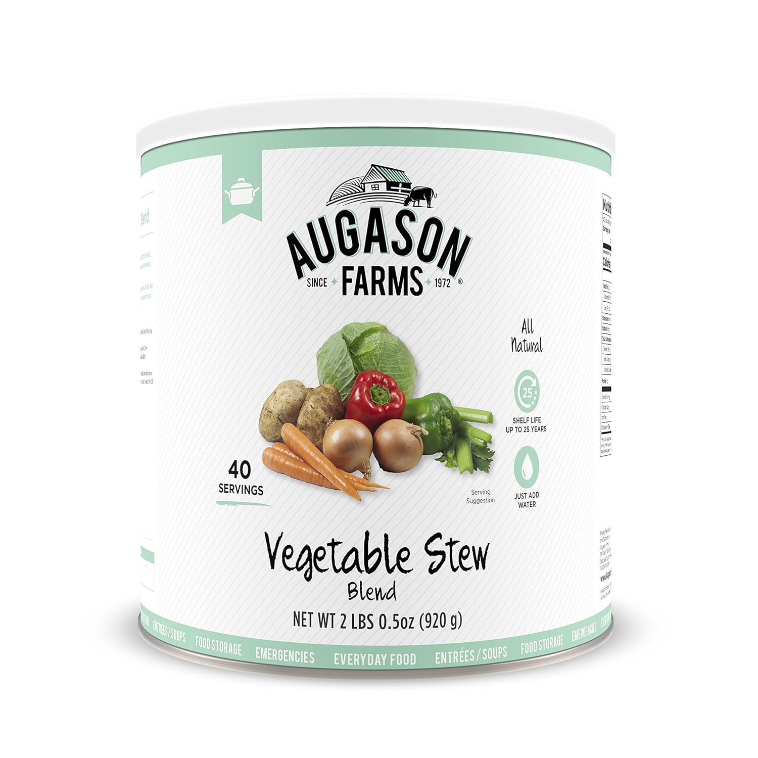 Augason Farms Vegetable Medley Blend Can - Dehydrated Mixed Veggies - Gluten Free Emergency Food Supply with Long Shelf Life for Survival, Disaster Prep & Everyday Meals - 131 Servings - Image 5