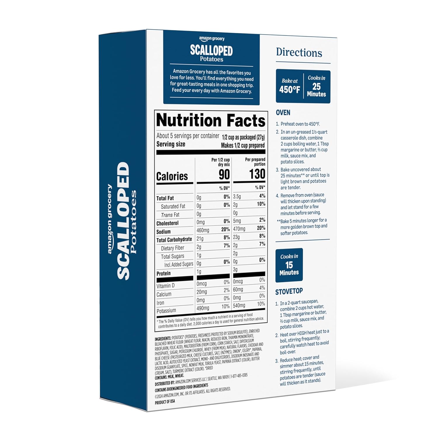 Amazon Fresh, Scalloped Potatoes, 4.7 Oz