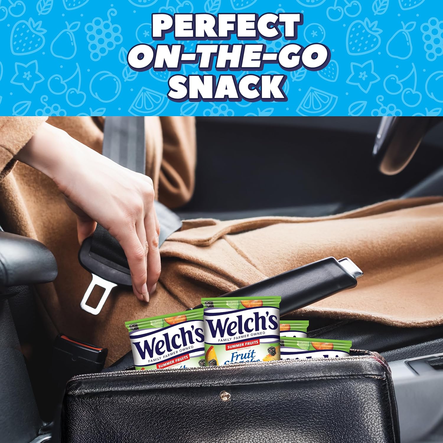 Welch's Fruit Snacks, Mixed Fruit & Summer Fruits Variety Pack, Great for School Lunches, Bulk Pack, Individual Single Serve Bags, 0.8 oz (Pack of 60) - Image 4