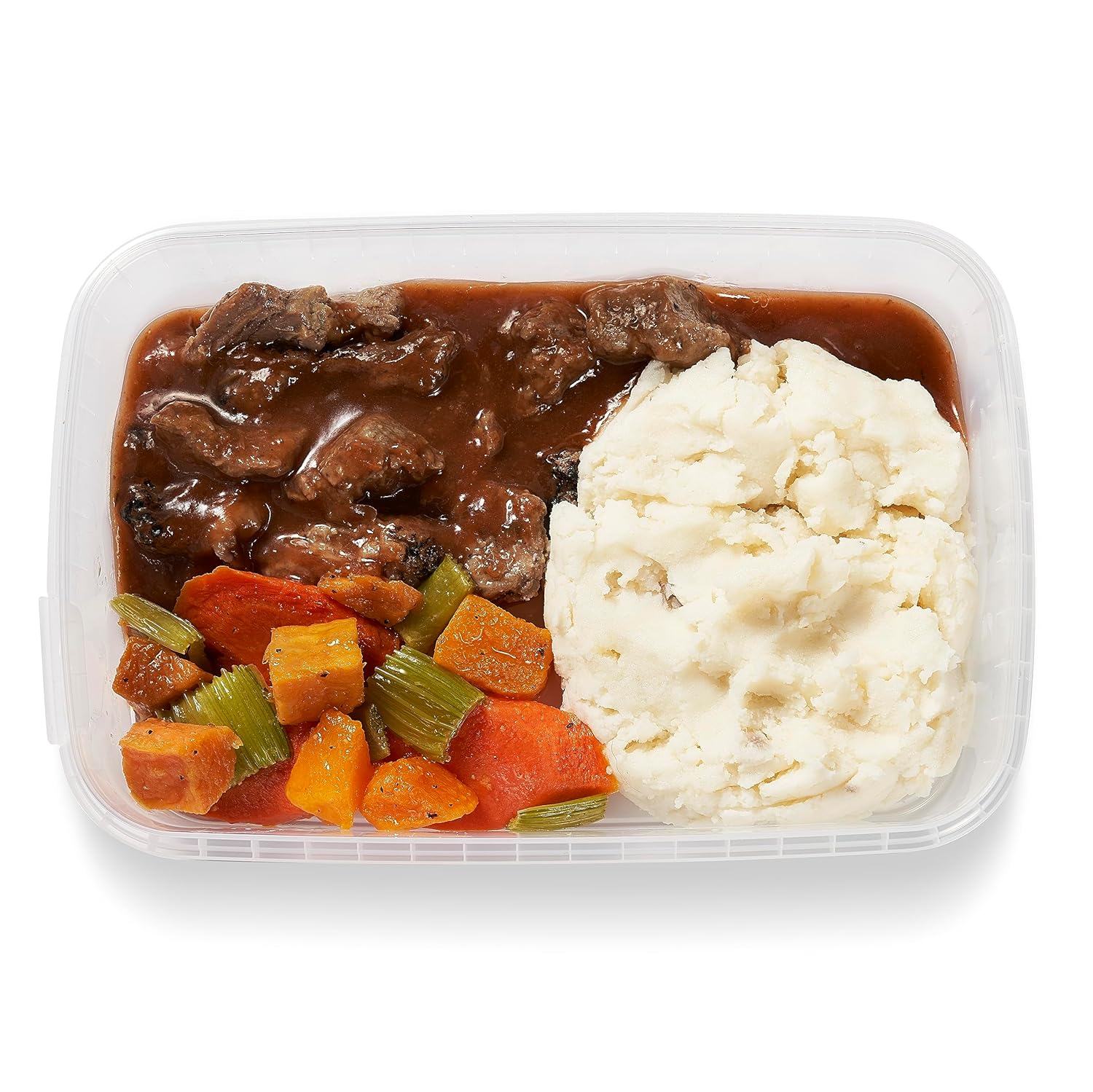 Amazon Kitchen, Slow Roasted Beef & Mashed Potatoes, Single Serve Meal, 12 Oz