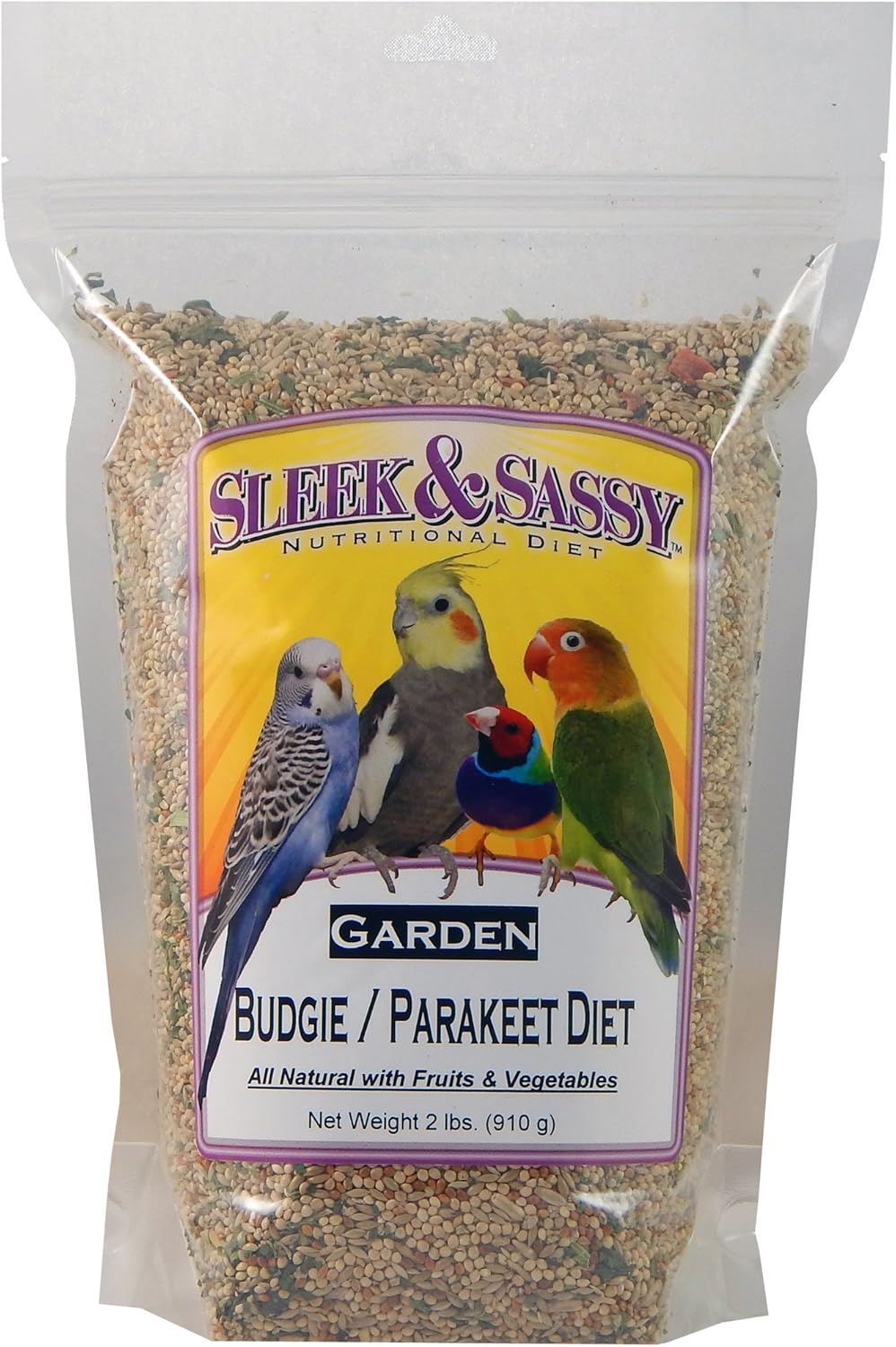 SLEEK & SASSY Garden Budgie (Parakeet) Food (2 lbs.)