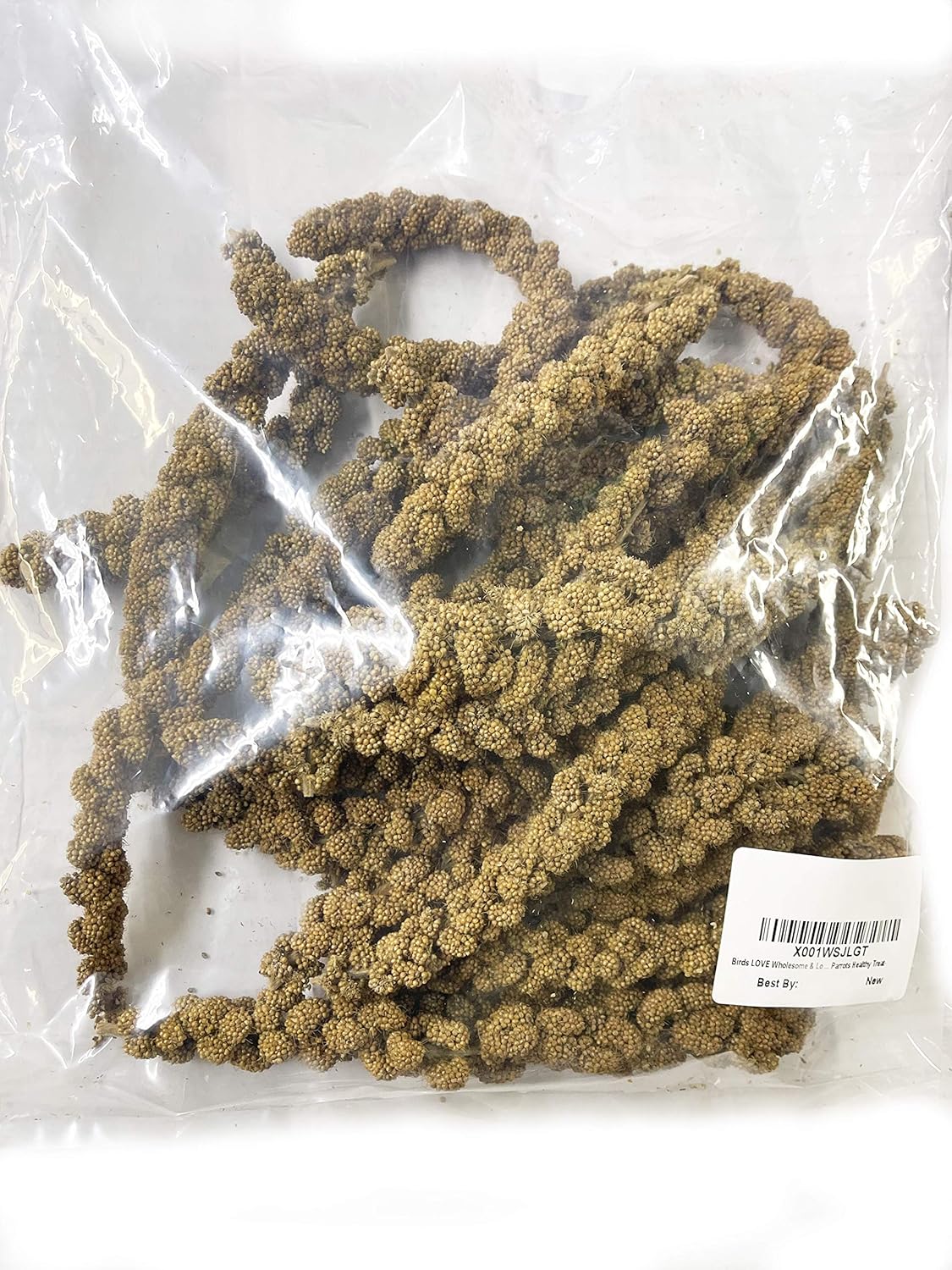 1lb Wholesome Spray Millet for Birds u2013 Grown, Harvested & Packed in The USA u2013 100% Natural, Sunu2011Dried Bird Treat u2013 Foraging Millet for Parakeets, Cockatiels, Conures, Budgies & Parrots