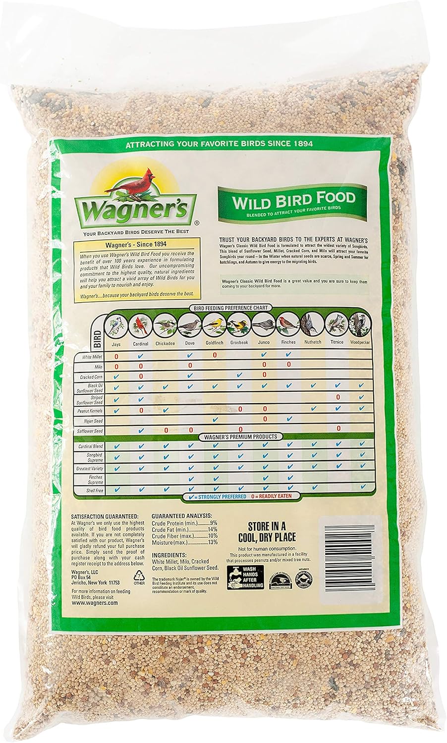 Wagner's 52003 Classic Blend Wild Bird Food, 6-Pound Bag
