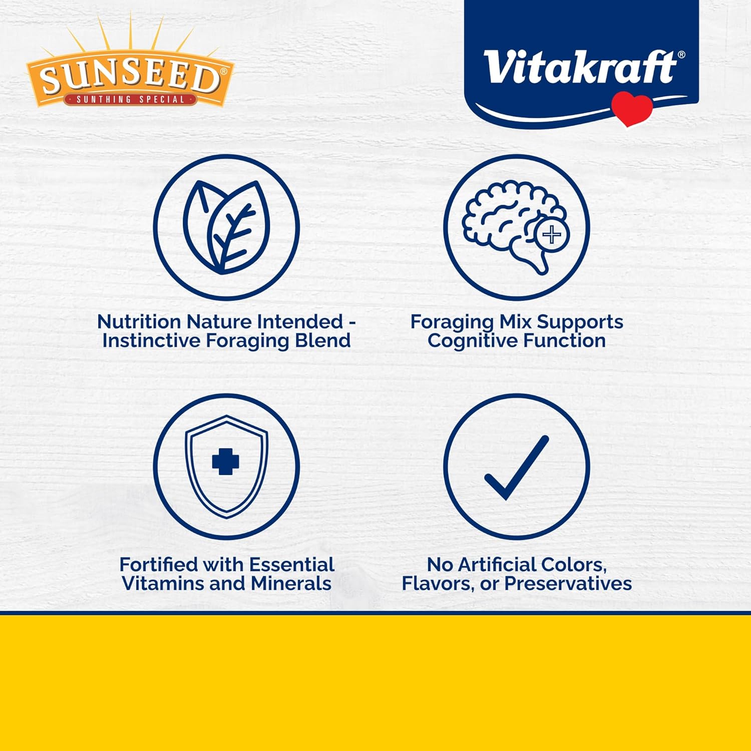 Sunseed Vita Prima Conure Food u2013 Nutrient-Rich Blend with Fruits, Vegetables & Seeds Supports Healthy Feathers, Eyes & Active Energy u2013 3 lb Bag