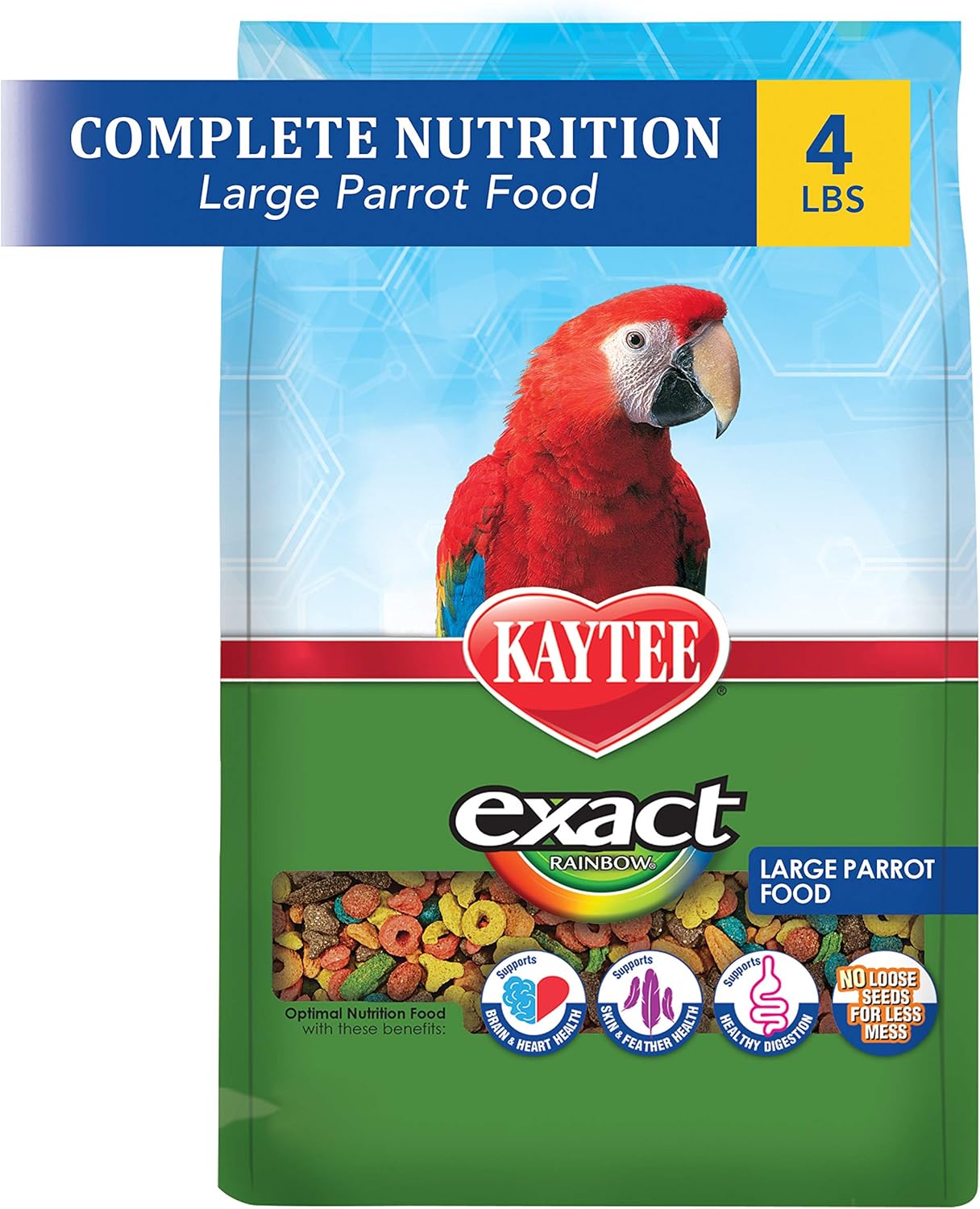 Kaytee Exact Rainbow Large Parrot,4 lb
