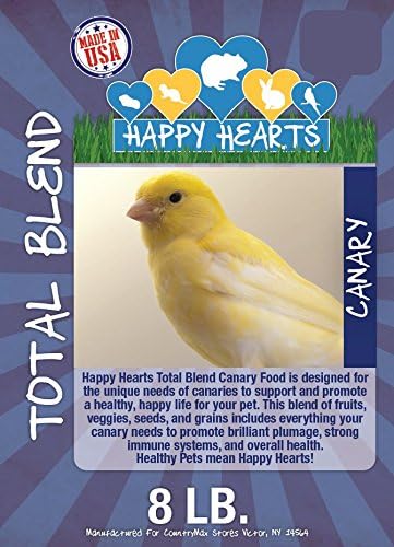 CountryMax Happy Hearts Total Blend Canary Food (8 Pounds)