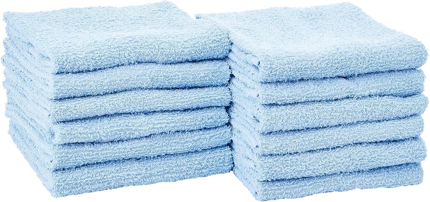 SIMPLI-MAGIC Cotton Hand Towels 16"x27" (12 Pack) u2013 Soft Towels for Bathroom, Kitchen, Salon & Gym (Blue) - Image 7