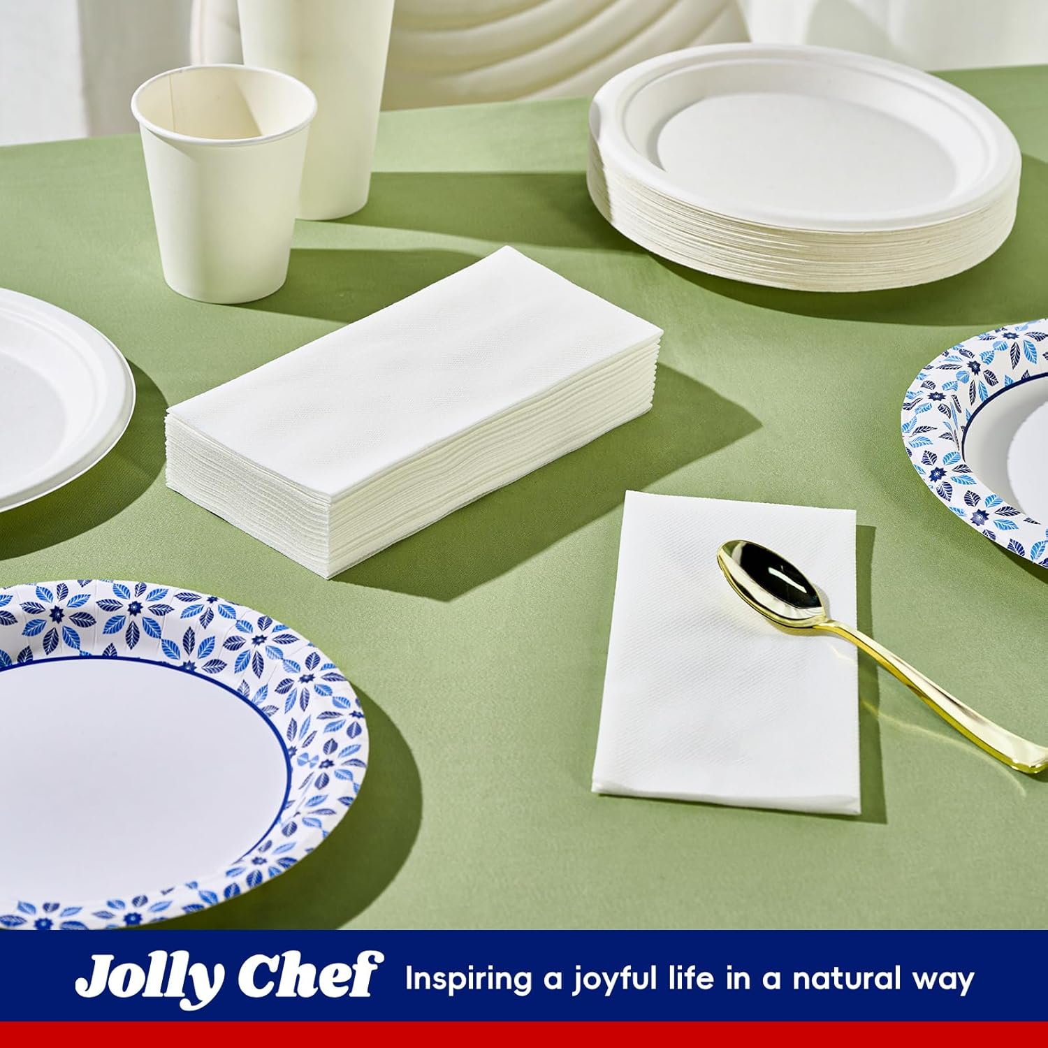 480 Count Disposable Hand Towels, Linen Feel Bathroom Hand Napkins, Soft And Absorbent Paper Napkin for Guest, Disposable Guest Towels for Kitchen, Parties, Weddings - Image 6