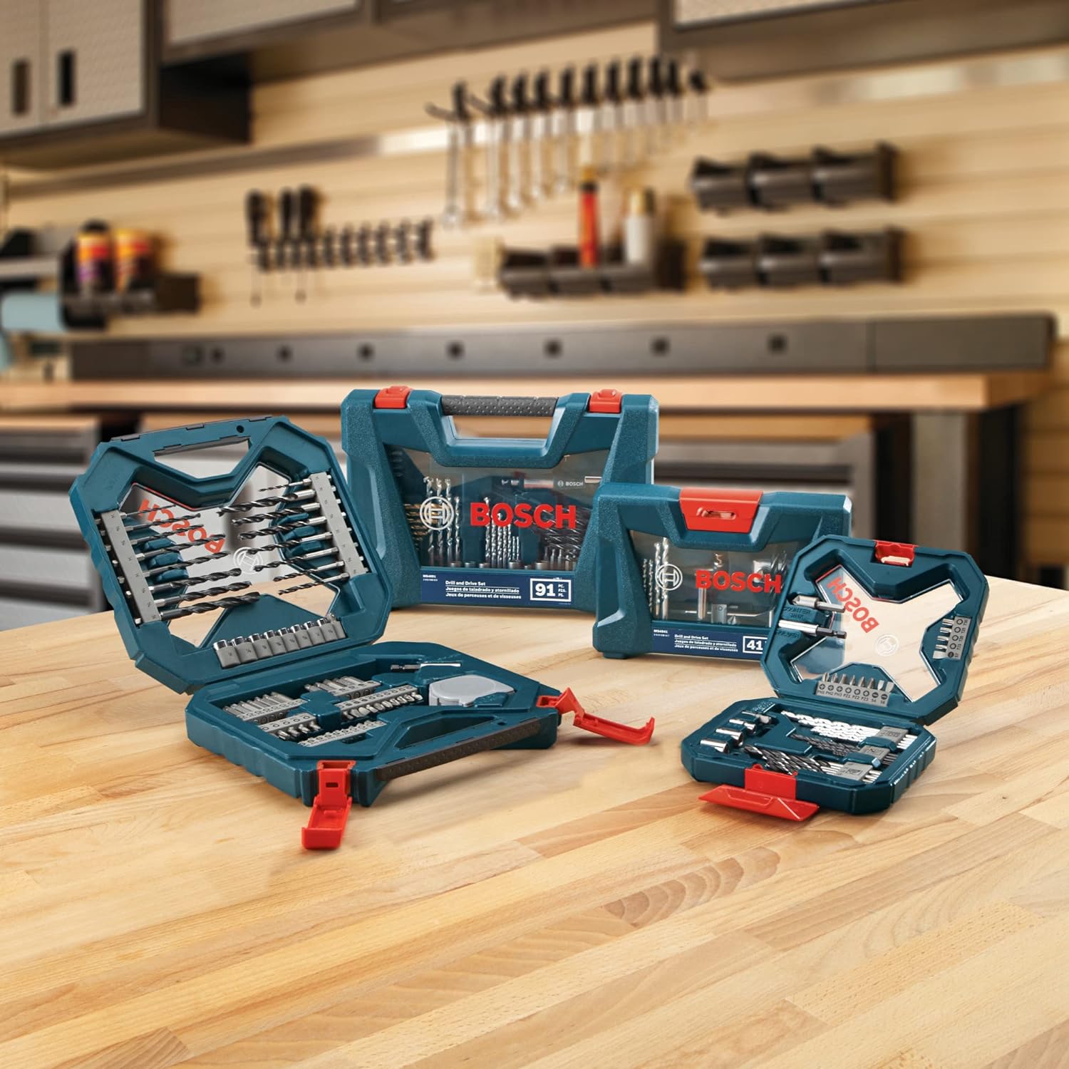 BOSCH MS4034 34-Piece Drilling and Driving Mixed Set with Included Case for Applications in Wood, Metal, Masonry