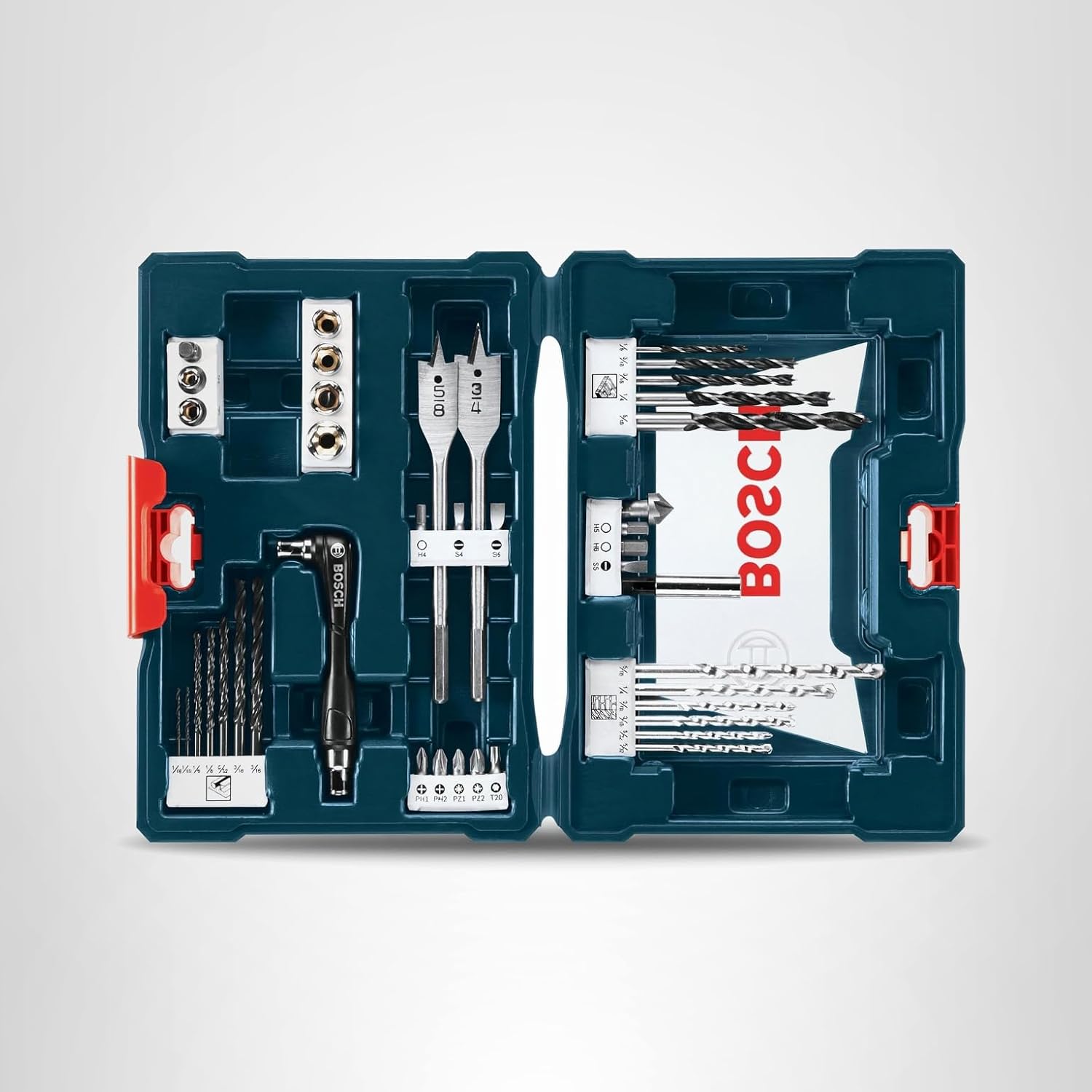 BOSCH MS4034 34-Piece Drilling and Driving Mixed Set with Included Case for Applications in Wood, Metal, Masonry - Image 5