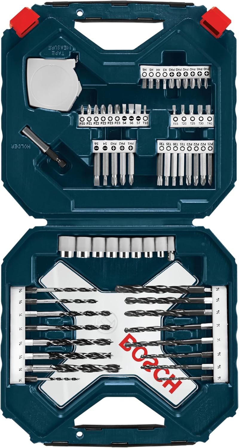 BOSCH MS4034 34-Piece Drilling and Driving Mixed Set with Included Case for Applications in Wood, Metal, Masonry - Image 6