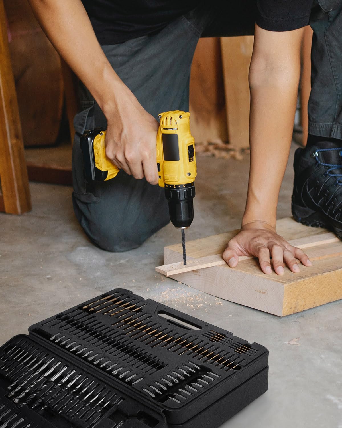 KingTool 400 Pcs Drill Bit Set - Drill Bits Screwdriver Bit Set Case with Drawer, Bit Set Designed for Various Drilling & Screw Driving Tasks for Metal, Wood, Masonry, Perfect for DIY Projects - Image 5