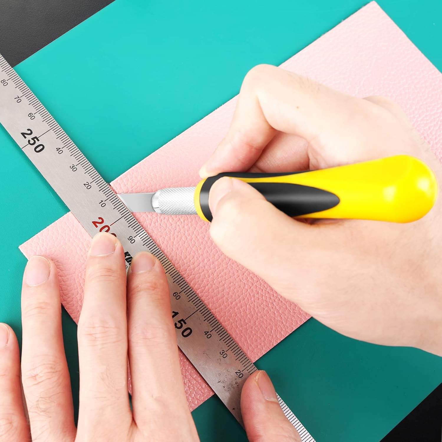 DIYSELF 16-Piece Craft Knife Set, Exacto Knife Set for Crafting, Wood Carving Tools, Valentines Day Gifts for Her Him Women Men Adults, 3 Hobby Precision Exactly Art Knife with 10 Exacto Knife Blades