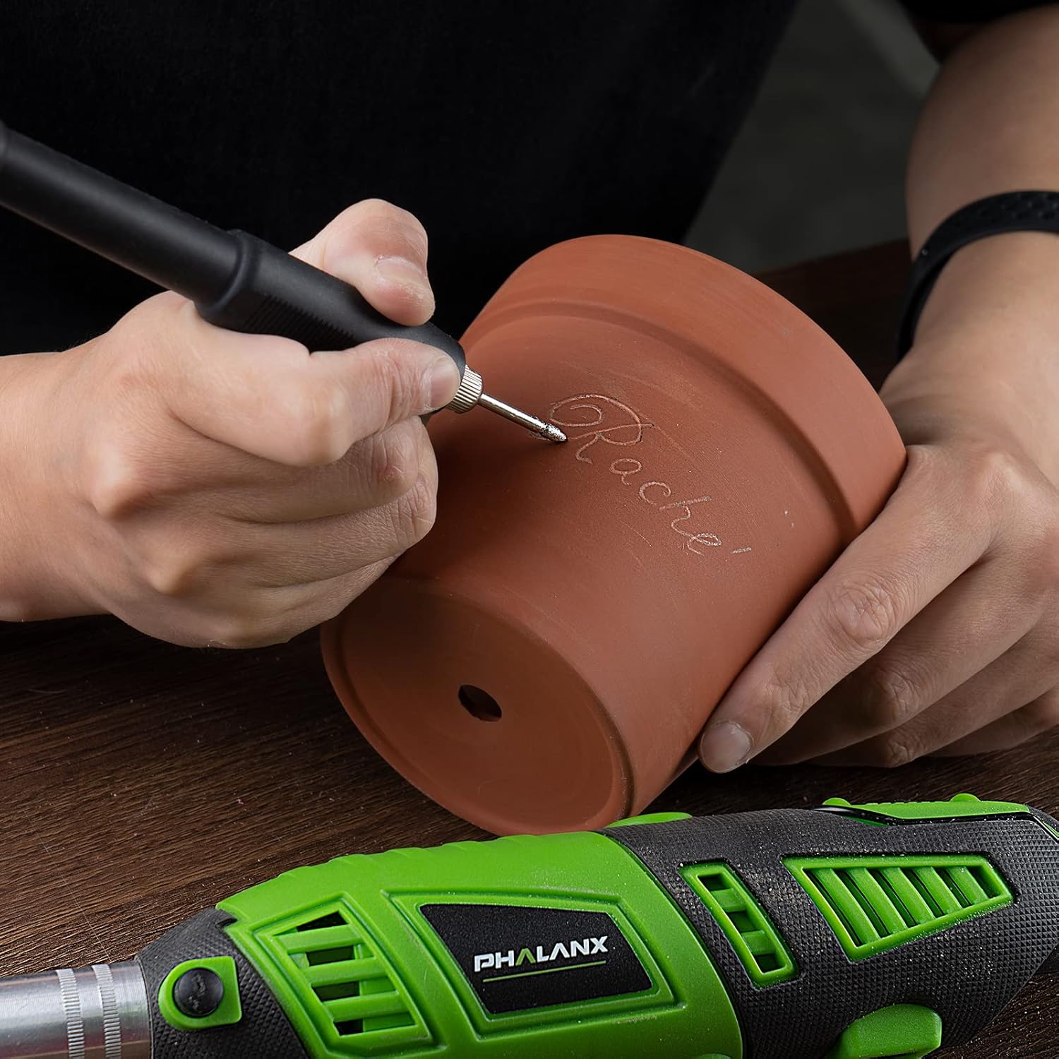 180W Rotary Tool Kit, 1.5-Amp PHALANX 6 Variable Speed with Flex Shaft, 8000-32000RPM Multi-Tool& 139pcs Accessories Kit, Power Multiuse Set Prefect for Crafting Projects and DIY Creationsu2026