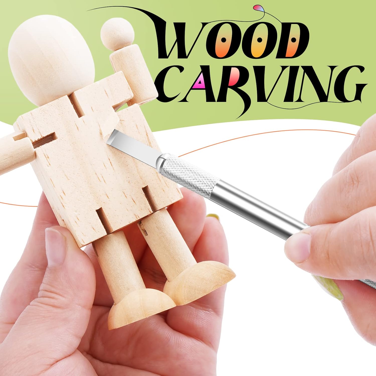 JETMORE 16 Pcs Exacto Knife Set, 3 Craft Knife and 13 SK5 Steel Blades, Precision Hobby Knife for Carving, Modeling, DIY, Scrapbooking, and Art Projects