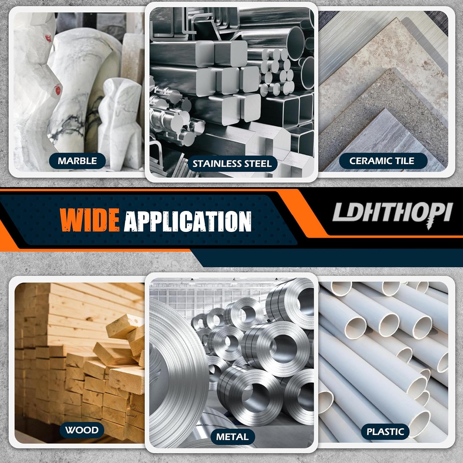 LDHTHOPI 1800W Burnishing Polishing Machine, 110V Handheld Electric Stainless Steel Polisher, 8 Variable Speed, 3100RPM for Metal, Stainless Steel, Wood - Image 5