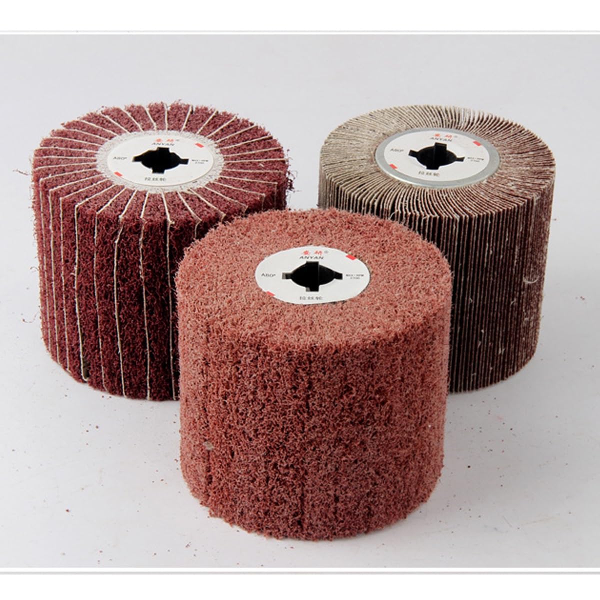3PCS Metal Grinding and Polishing Wheel Set - Wire Drawing, Wheel Polishing, Scouring Pad Wheel for Surface Finishing(180grit) - Image 6