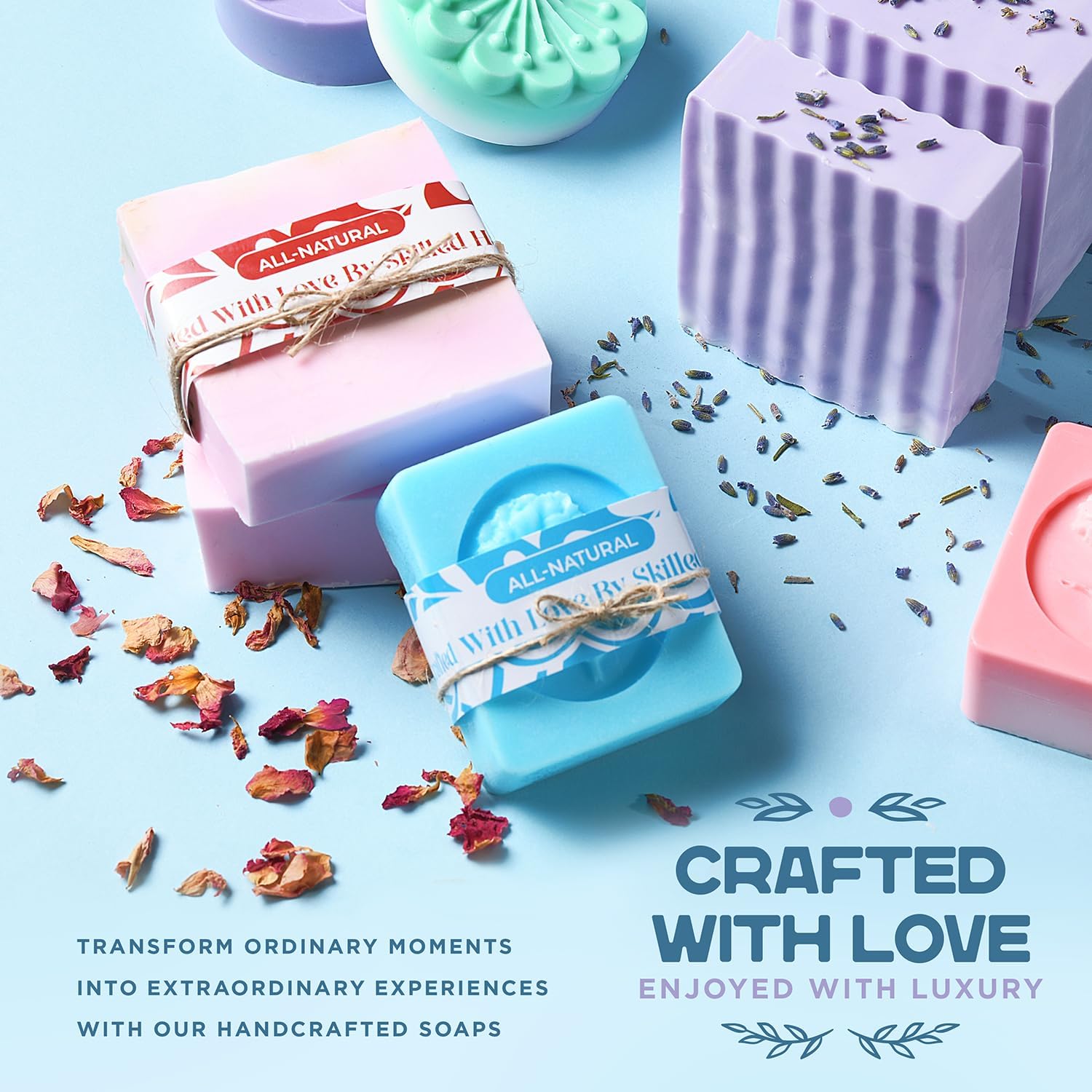 Soap Making Kit with Melt & Pour Base, Cutting Box, Molds, Fragrances - for Adults & Kids by Prime Creations. - Image 6