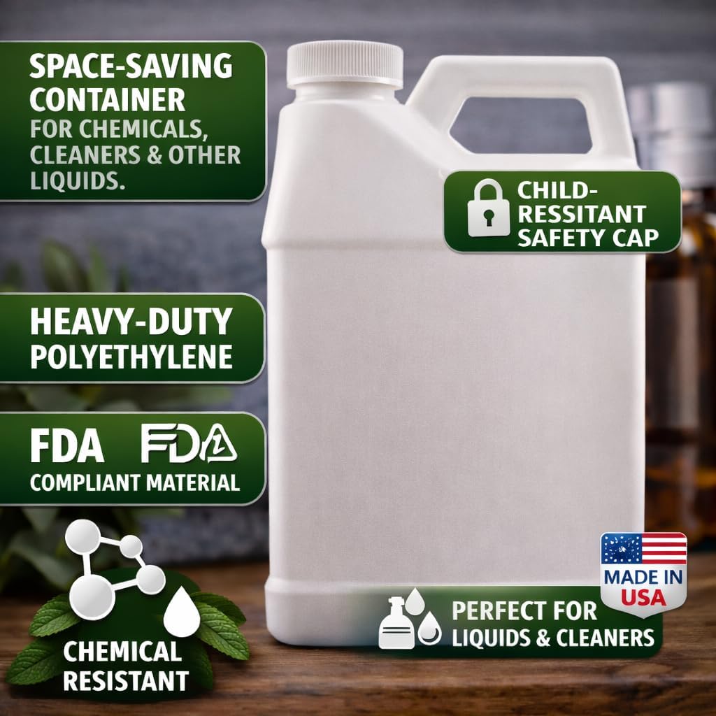 GreenHealth Peppermint Essential Oil u2013 16 fl oz | 100% Pure & Uncut | Heavy-Duty Plastic Jug | FDA Compliant, Space-Saving Container | for Aromatherapy, Soap, Candles, Cleaning, DIY - Image 2