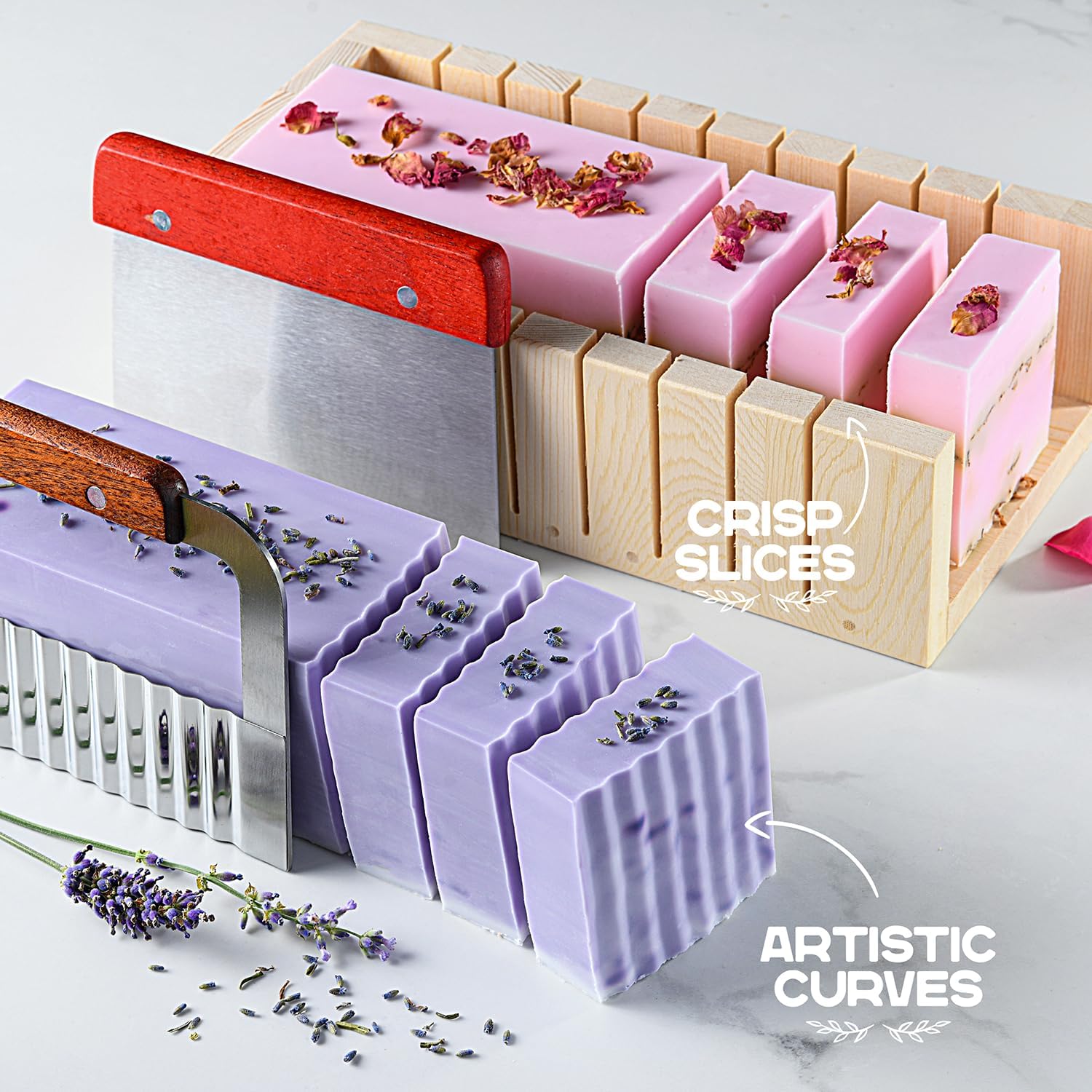 Soap Making Kit with Melt & Pour Base, Cutting Box, Molds, Fragrances - for Adults & Kids by Prime Creations. - Image 5