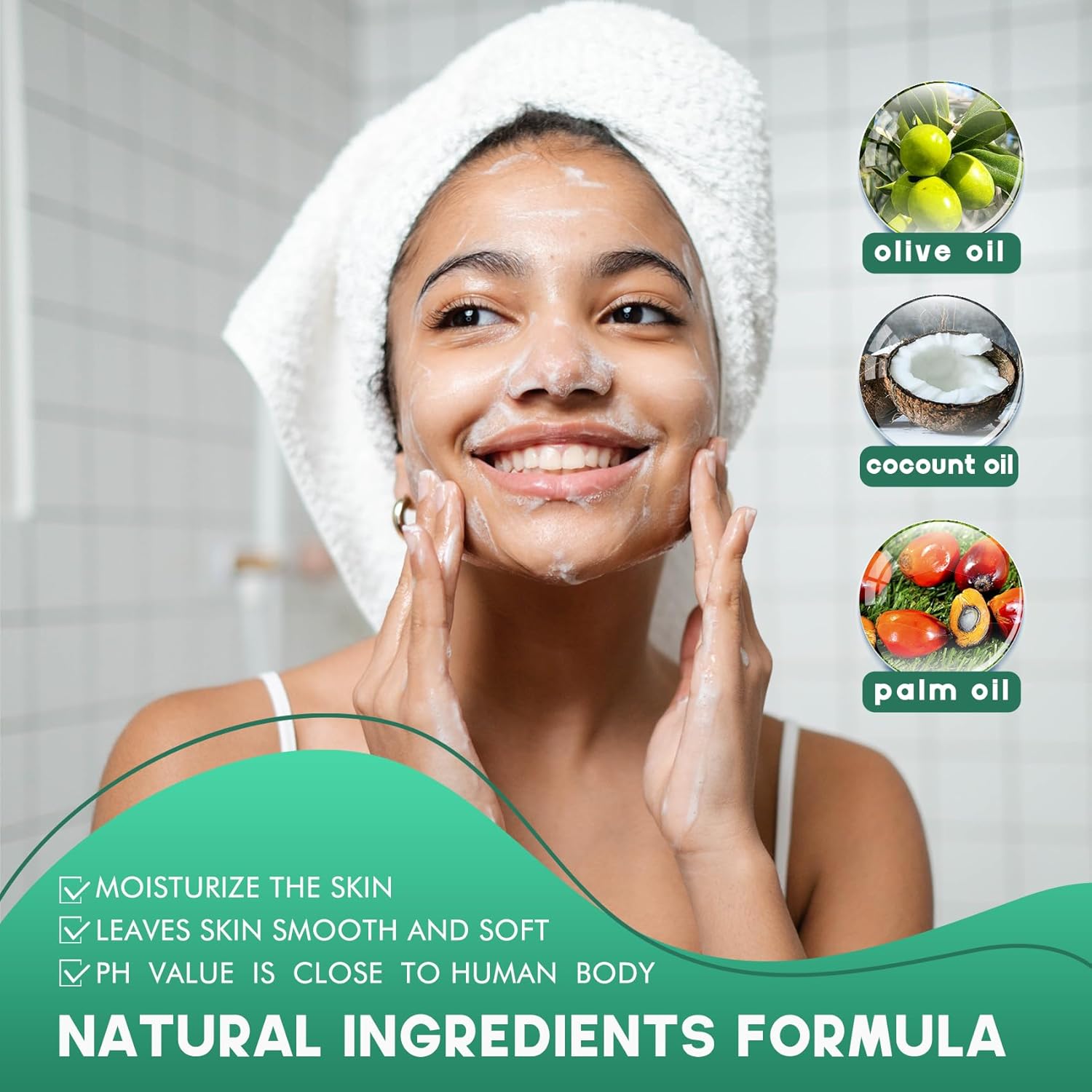 EDSRDRUS 2LB Unscented Glycerin Soap Base DIY Handmade Soap Moisturizing Melt and Pour Soap Base for Crafting, Vegetable Glycerin & Coconut Oil, Easy to Cut (Transparent, 2LB)