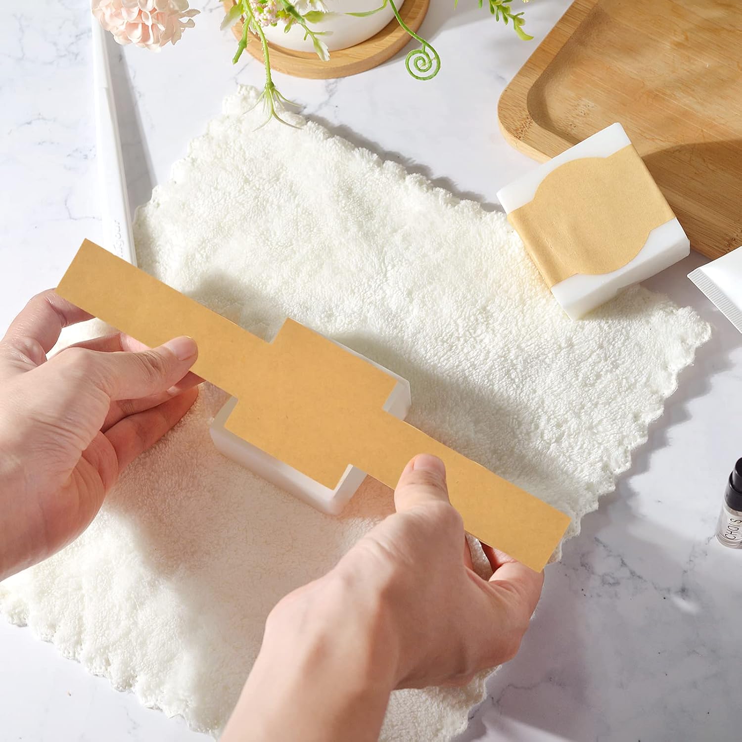 120 Pack Soap Labels for Homemade Soap Soap Labels Stickers Handmade Soap Packaging Brown Kraft Soap Labels Soap Wrappers Letter Size Sheet for Homemade Soap Packaging Supplies