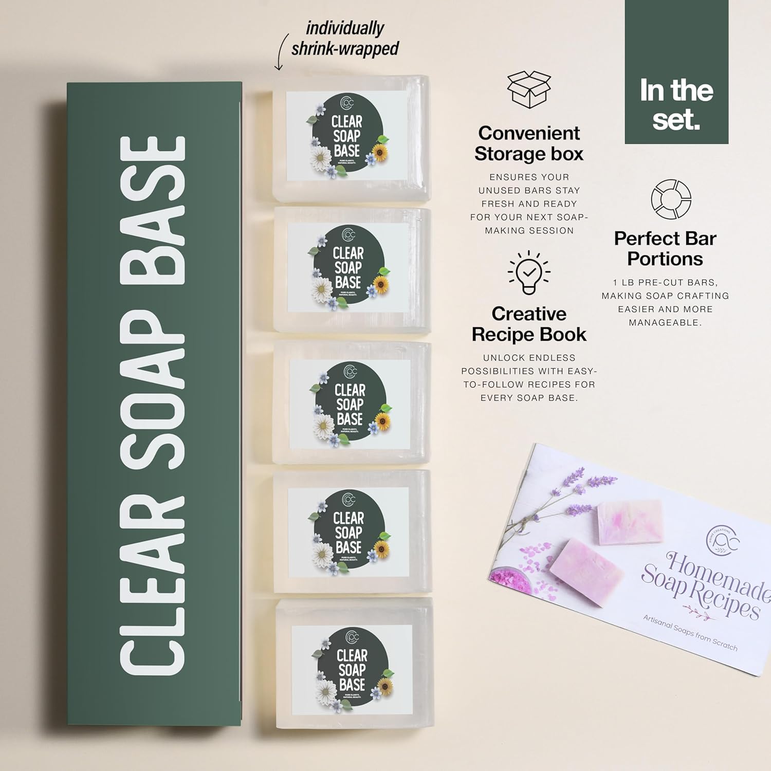 Prime Creations Soap Base for soap making supplies melt and pour soap base for DIY crafting moisturizing glycerin 5 LB, Unscented