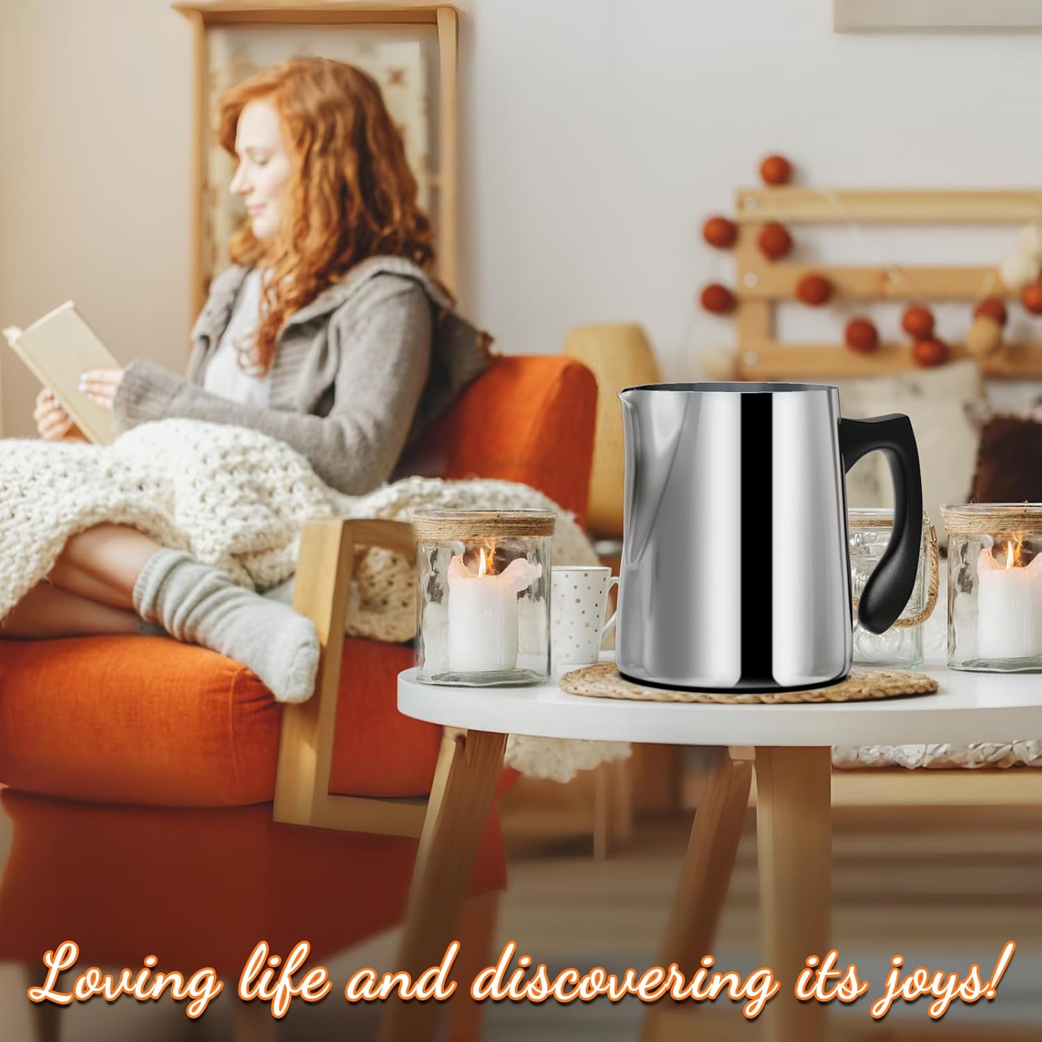 Candle Making Pouring Pot, 32oz Stainless Steel Wax Melting Pot with Heat-Resistant Handle, Double Boiler Candle Making Pitcher with Dripless Pouring Spout Design