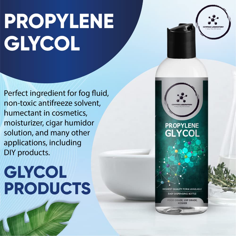 Compass Laboratory Propylene Glycol & Vegetable Glycerin - 500mL Each | USP-Grade, High-Purity Mixing Solutions - Image 5