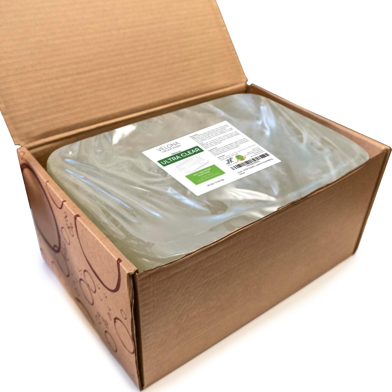 velona 25 LB - Ultra Clear Melt & Pour Glycerin Soap Base Bulk Melt and Pour | Transparent Natural Bar For The Best Result for Soap Making - Image 3