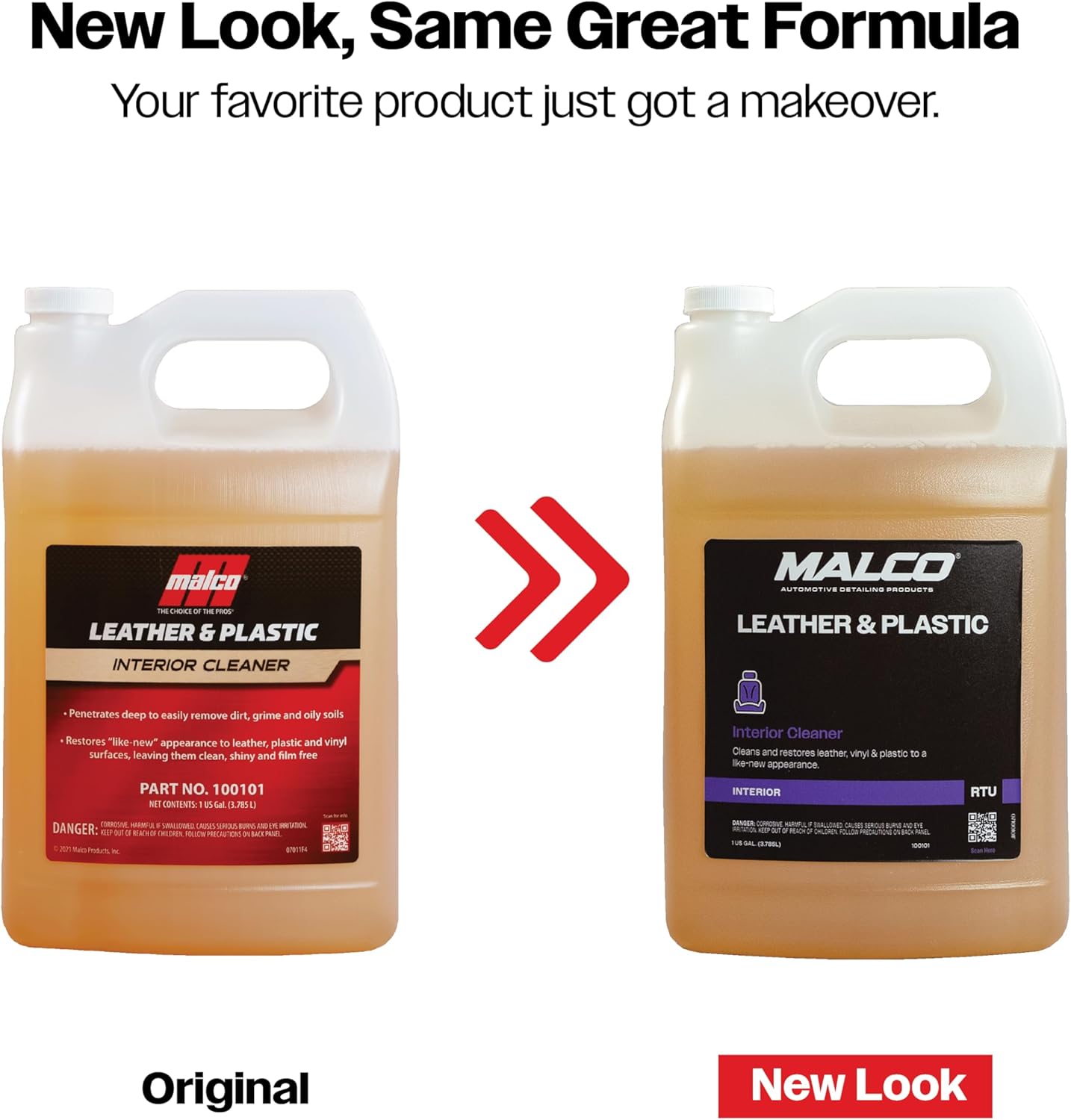 Alternative view of Malco Leather & Plastic Cleaner u2013 Penetrates Deep to Remove Dirt, Grime and Oily Soils/Restores Leather, Plastic and Vinyl/Leaves Surfaces Clean, Shiny and Film-Free / 1 Gallon (100101)