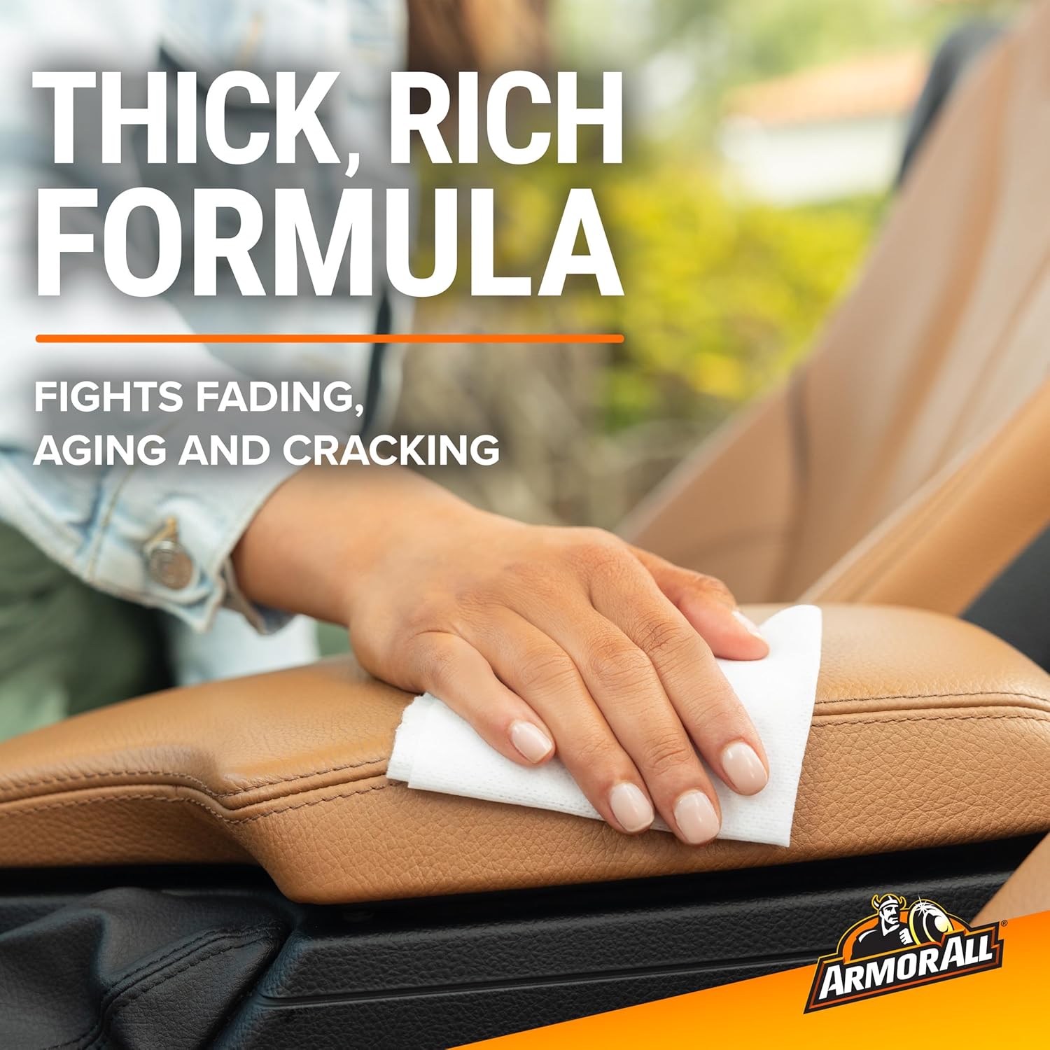 Alternative view of Armor All Interior Cleaner Car Leather Wipes by, for Cleaning Cars, Trucks and Motorcycles, 20 Count