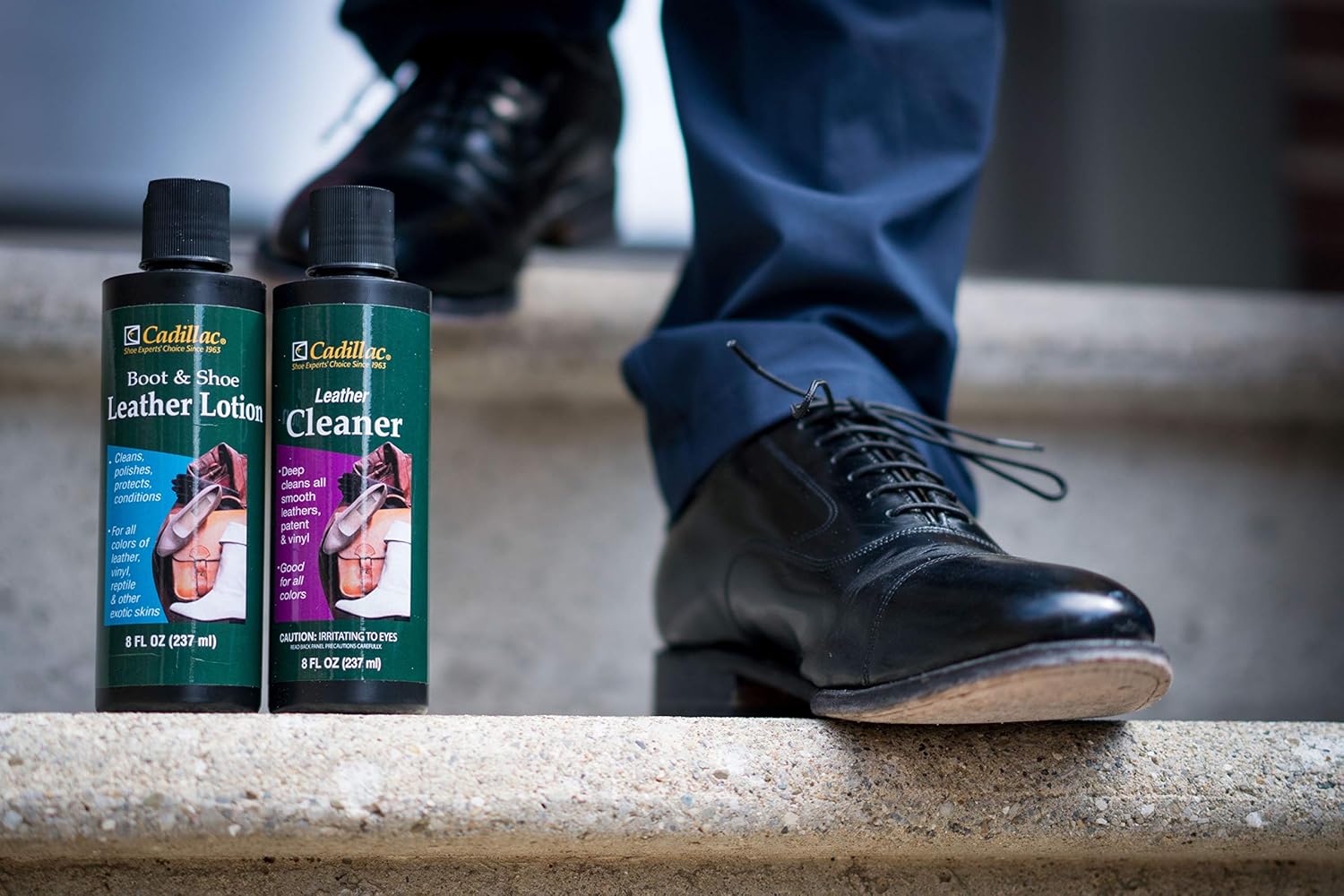 Alternative view of Cadillac Leather Cleaner - Great for Shoes, Boots, Handbags, Car Upholstery, Furniture- Removes Surface Dirt, Grime, Salt and More From Finished Leathers