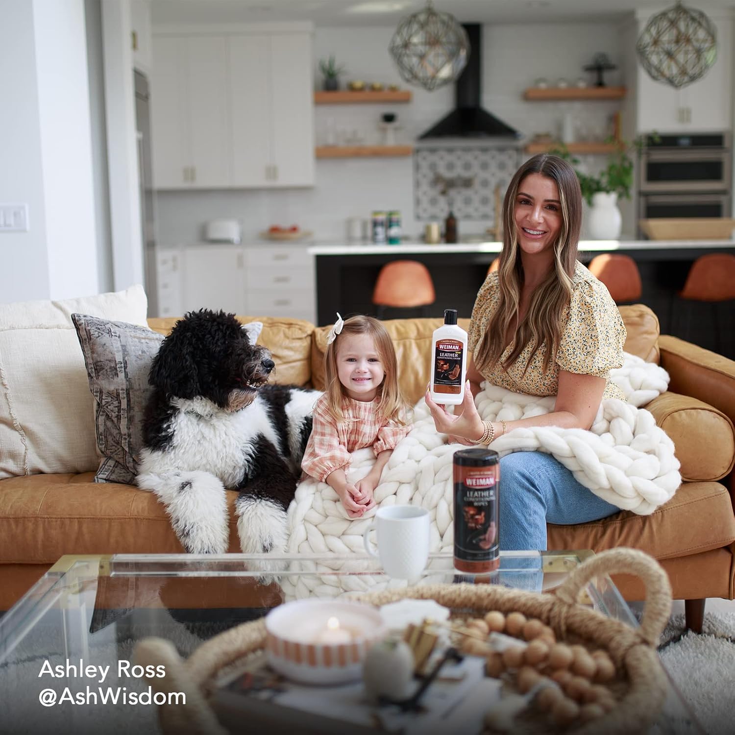 Weiman Leather Cleaner Wipes - Clean Condition UV Protection Help Prevent Cracking or Fading of Furniture, Car Interior, Couch, and Shoes, 4 Pack