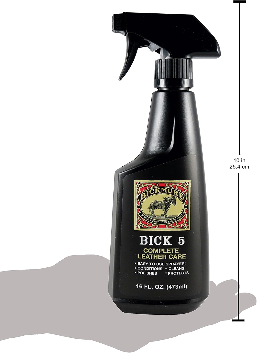 Bick 5 Leather Cleaner Conditioner Spray 16 fl oz, For All Leather Goods, USA Made