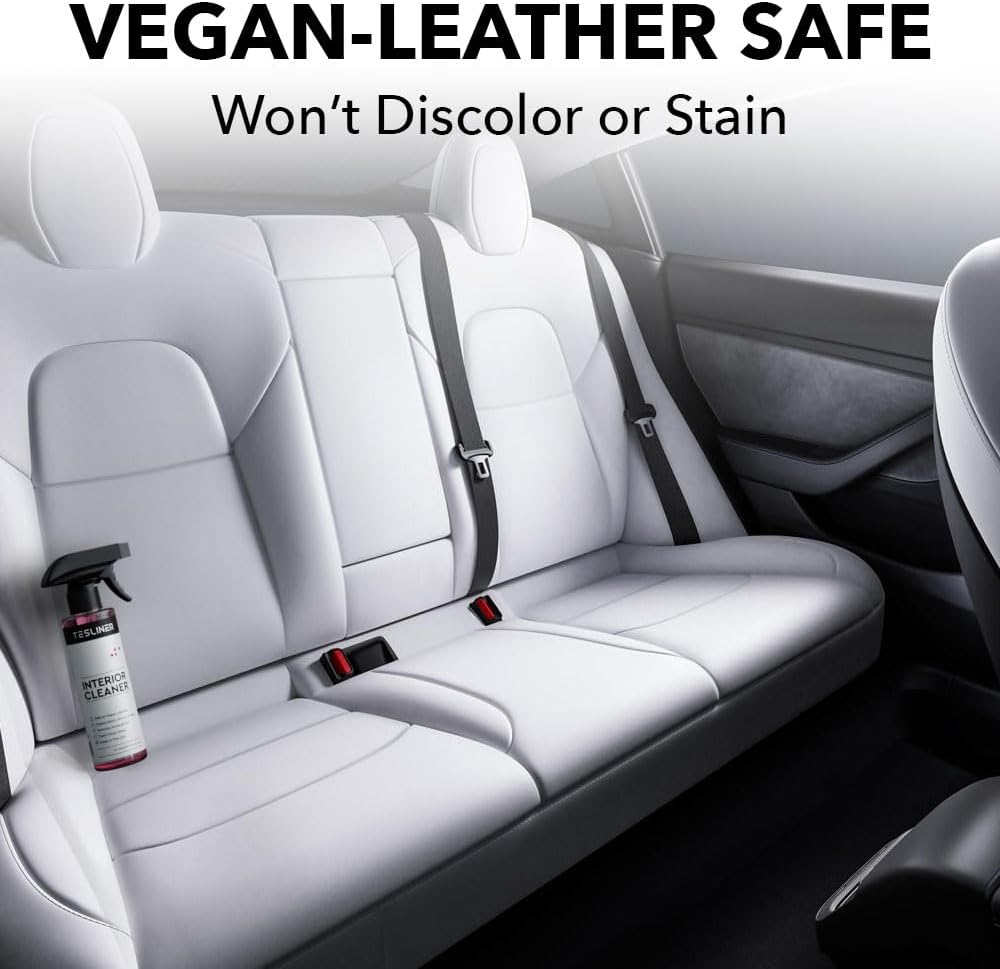 Alternative view of Tesla Seat Cleaner & Stain Remover - Interior Cleaner for Black & White Vegan Leather, Interior Cleaning Products for Seats, Dash, Console | Tesla Accessories for Model Y, Model 3, S, X, Cybertruck