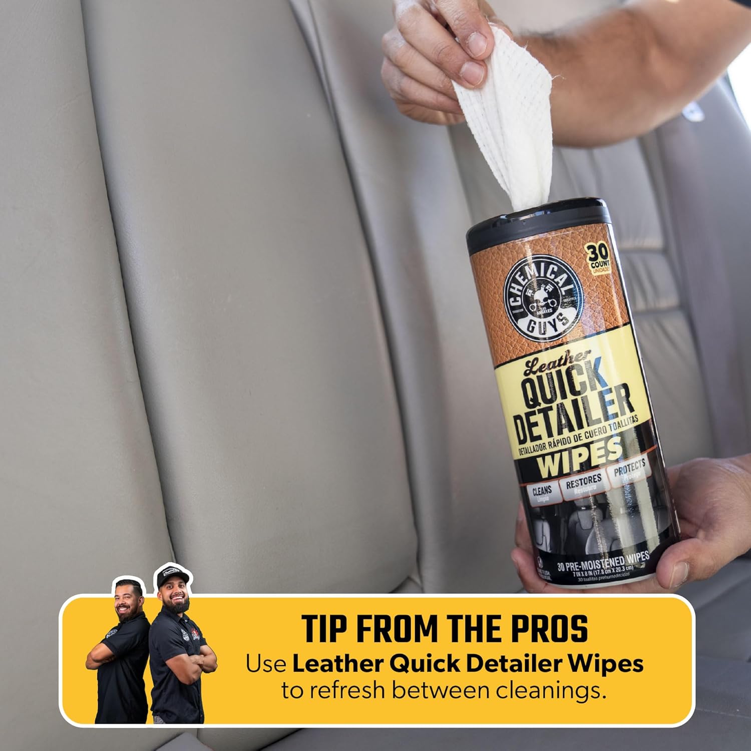 Chemical Guys Leather Cleaner and Conditioner Detailing Kit - Leather Care Kit For Natural, Synthetic, Faux, Pleather, and More for Car Interiors, Apparel, Furniture, Boots & Accessories - 9 Items - Image 6