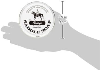 Fiebing's White Saddle Soap for Leather (3.5 oz Tin) - Leather Cleaner & Conditioner to Soften & Protect Leathercraft, Car Seat, Couch, Shoe & Saddles
