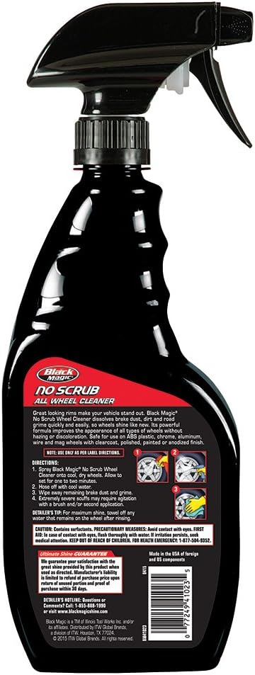 Black Magic BM41023 No No Scrub Wheel Cleaner, 23 Fluid Ounces, 1 Pack