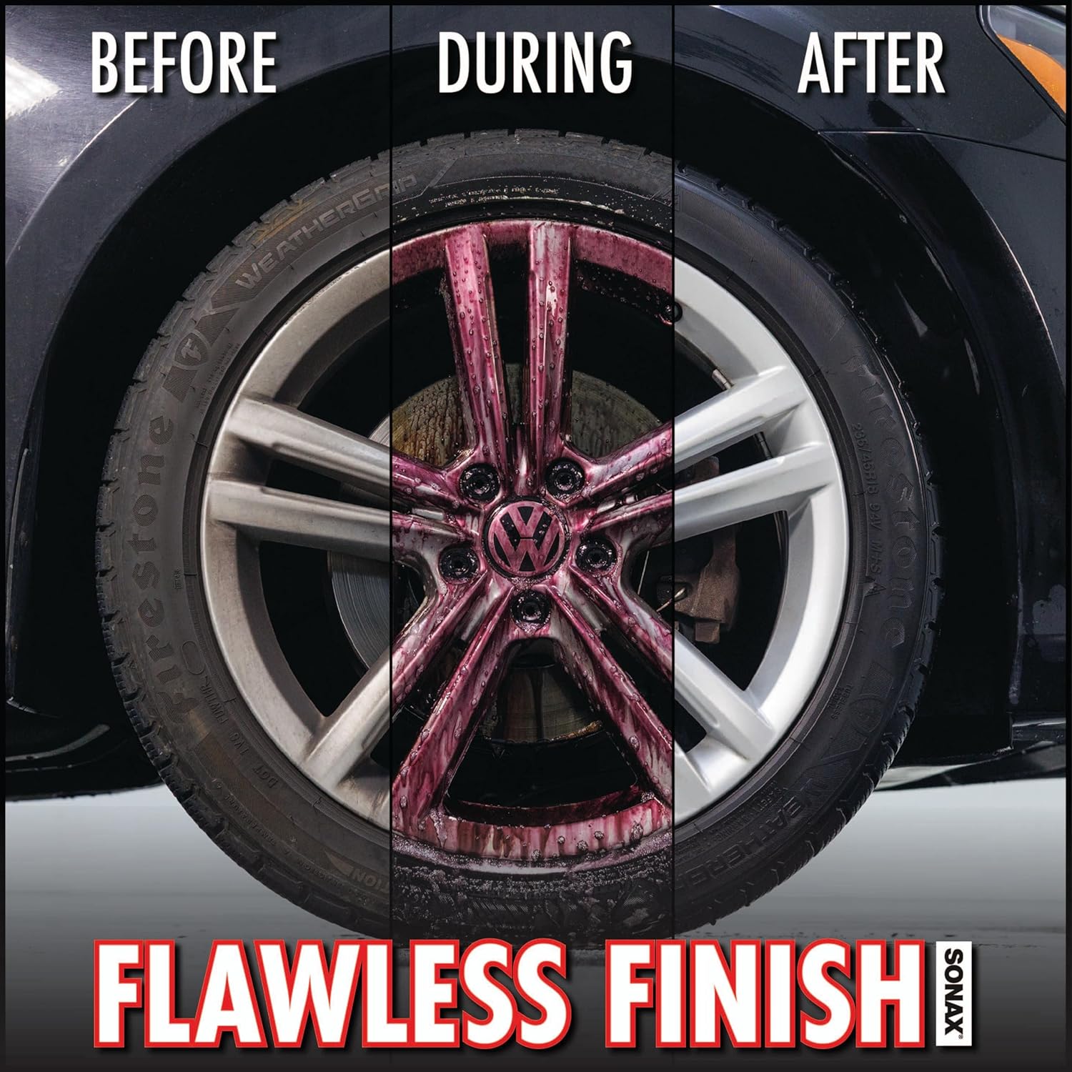 Alternative view of SONAX Wheel Cleaner Full Effect (230200) | Non-Acid Rim Cleaner | Color Changing Wheel Cleaner | Brake Dust Cleaner | Non-Acid Iron Remover | (500 ml or 16.9 fl. oz.)