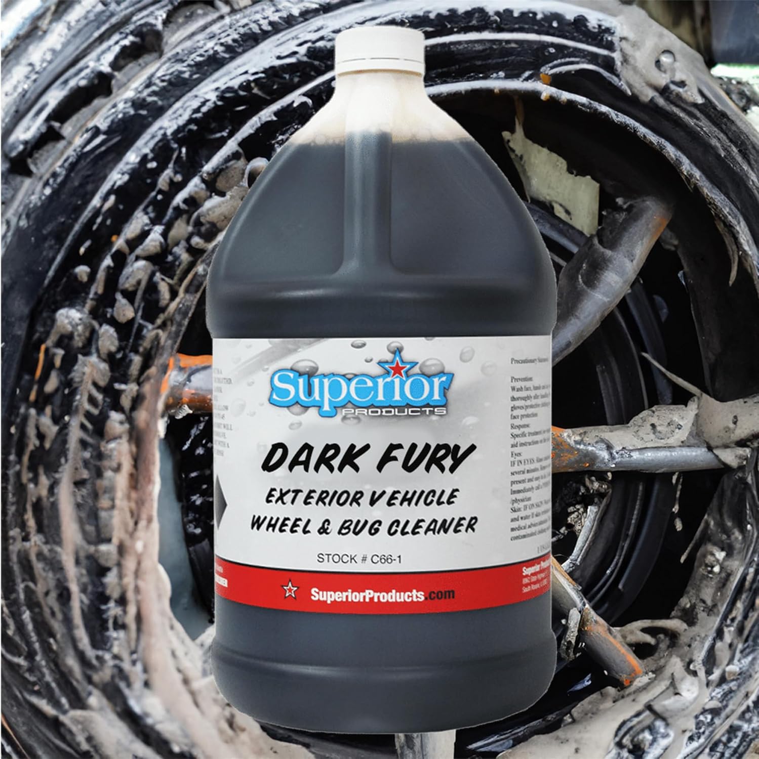 Alternative view of Superior Products Dark Fury (Formerly RAGE) Wheel and Bug Cleaner, 1 Gallon, Made in USA