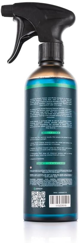 Armour Detail Supply - Wheel Cleaner - pH Neutral, Color-Changing Formula for Safe Brake Dust Removal u2013 High-Cling Foam, Safe on All Finishes - 16oz