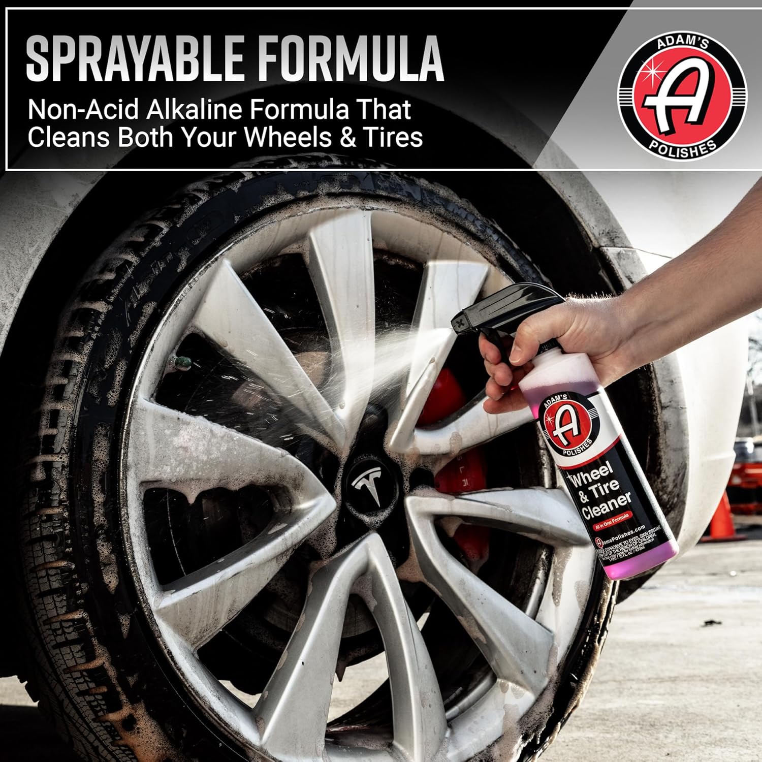 Alternative view of Adam's Polishes Wheel & Tire Cleaner (16oz, Pack of 2) - Professional All in One Tire & Wheel Cleaner Car Wash Well Cleaning Spray for Car Detailing, Safe On Most Rim Finishes