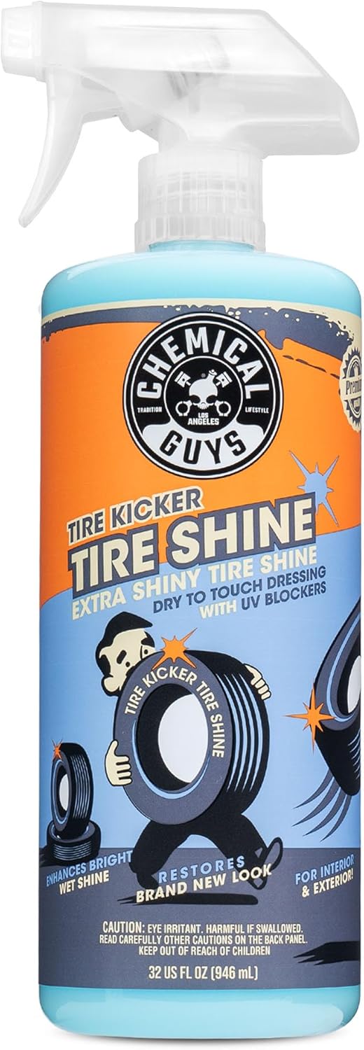 Chemical Guys Tire Kicker Sprayable Extra Glossy Tire Shine Spray, Dry-to-Touch Dressing - Restores Wet Look to Rubber, Vinyl, and Plastic, Safe for Cars, Trucks, Motorcycles, RVs, and More - 16 oz - Image 8